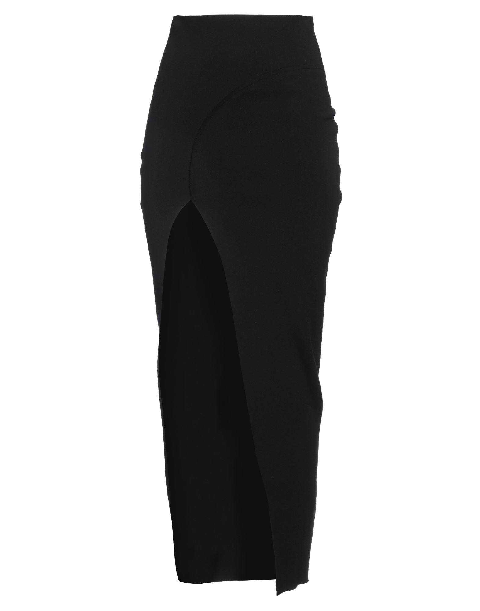 펜슬 스커트, 저지, 솔리드 컬러, 장식 부착 없음, 안감없음, 프론트 슬릿, 포켓 없음, 스트레치, 드라이클리닝, 표백 금지, 건조기 사용불가. 이미지