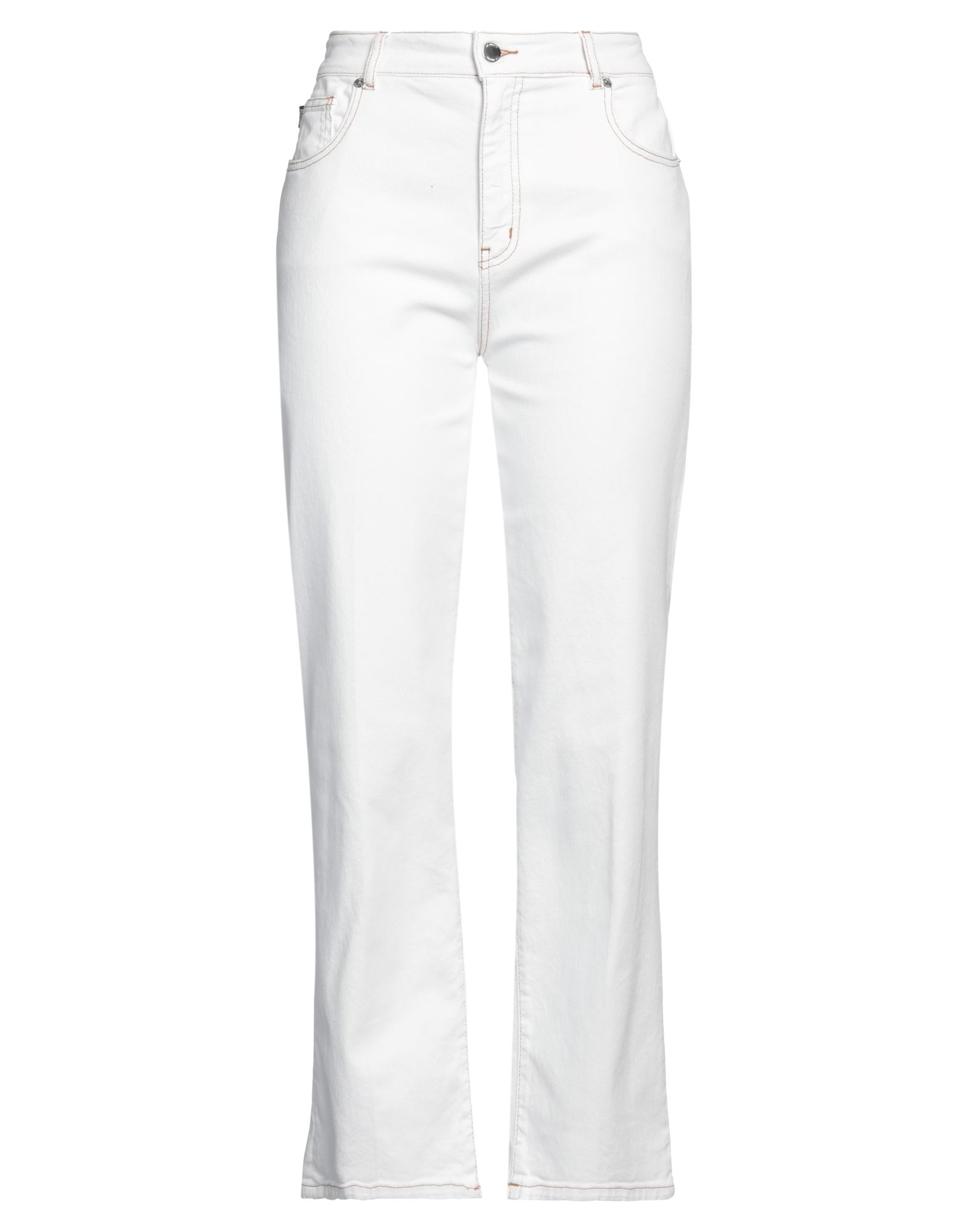 데님, 브랜드 로고, 솔리드 컬러, 컬러 워싱, 하이 웨이스트, 벨트 루프, 테이퍼드 레그, 레귤러 핏, 1 버튼, 버튼 여밈, 멀티 포켓, 스트레치, 맘핏 스타일. 이미지