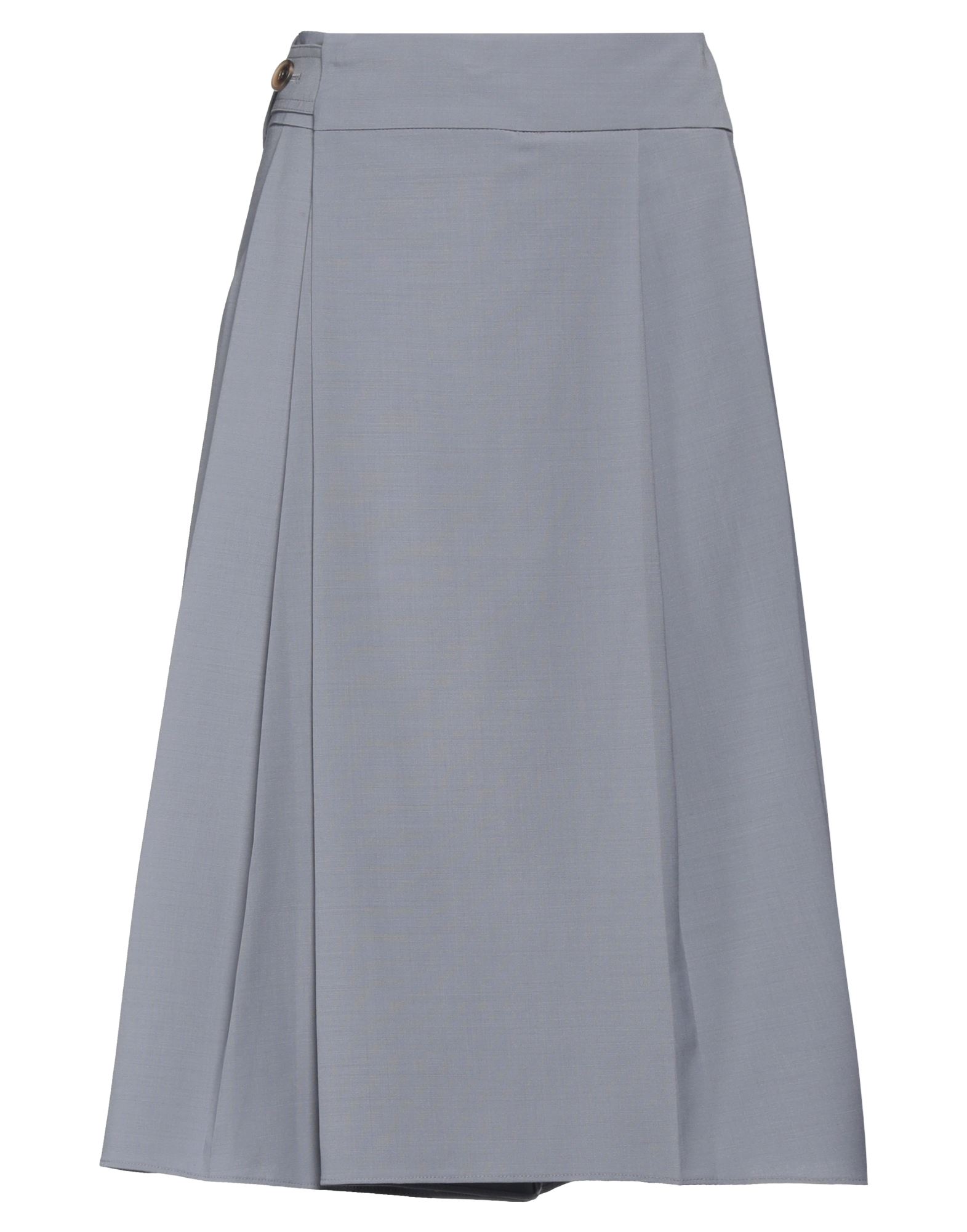 디바이디드 스커트, 우븐, 솔리드 컬러, 다트, 스트랩, 로우 크로치, 컴포트 핏, 지퍼 여밈, 버튼 여밈, 웰트 포켓, 페이크 포켓, 드라이클리닝, 표백 금지, 건조기 사용불가. 이미지