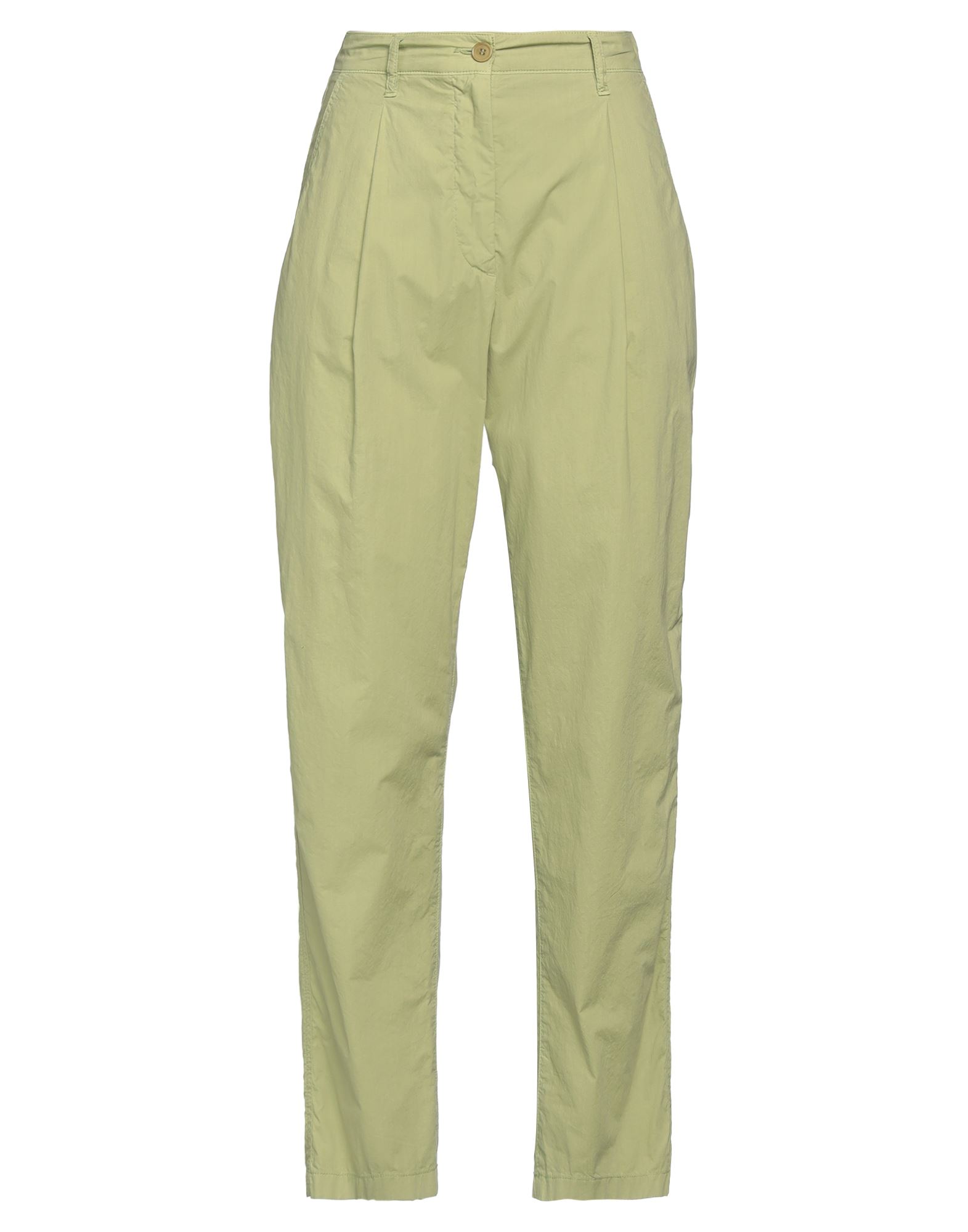 테이퍼드 팬츠, 우븐, 다트, 솔리드 컬러, 하이 웨이스트, 레귤러 핏, 지퍼 여밈, 1 버튼, 멀티 포켓, 세탁기 세탁 또는 드라이클리닝, 표백 금지, 건조기 사용불가. 이미지