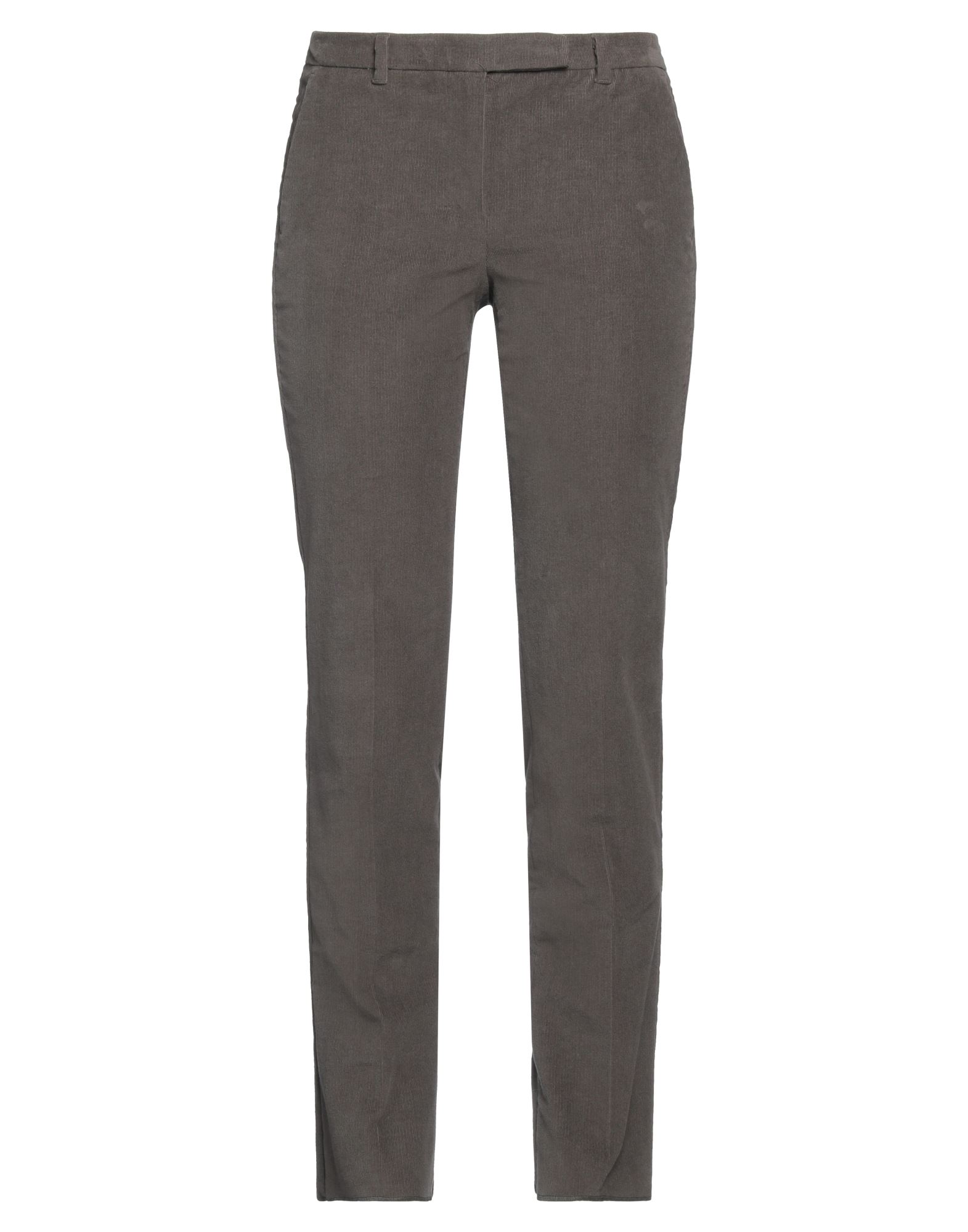 테이퍼드 팬츠, 코듀로이, 솔리드 컬러, 장식 부착 없음, 노멀 웨이스트, 레귤러 핏, 후크 여밈, 지퍼 여밈, 멀티 포켓, 스트레치, 세탁기 세탁 또는 드라이클리닝, 표백 금지, 건조기 사용불가, 동물성 비섬유 자재 함유. 이미지