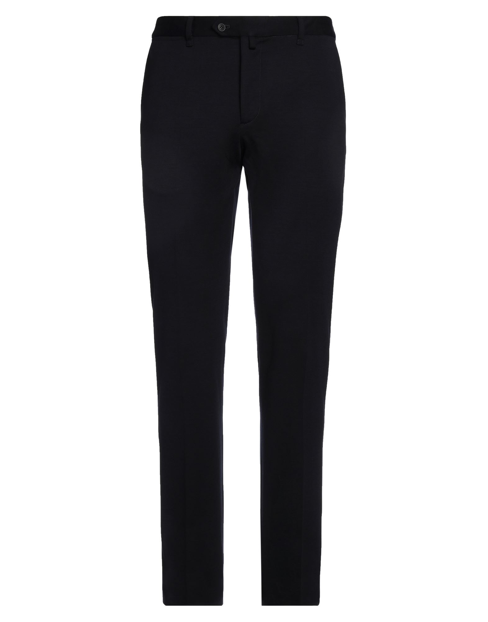 캐주얼 팬츠, 저지, 솔리드 컬러, 장식 부착 없음, 노멀 웨이스트, 스트레이트 레그, 레귤러 핏, 지퍼 여밈, 버튼 여밈, 멀티 포켓, 드라이클리닝, 표백 금지, 건조기 사용불가. 이미지