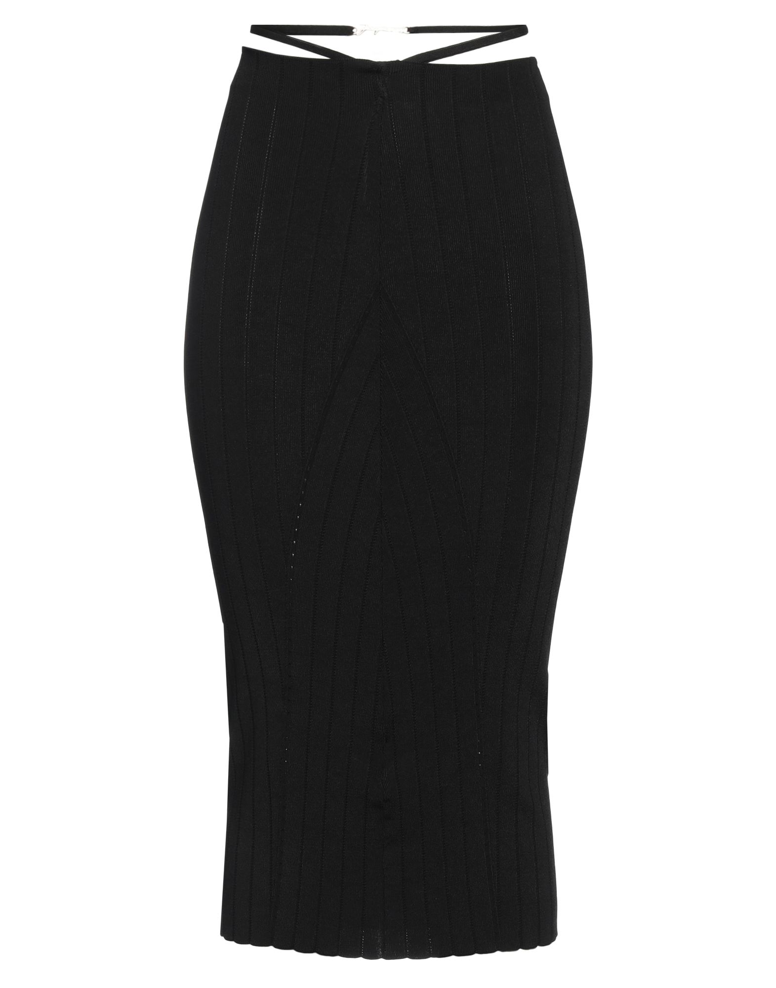 펜슬 스커트, 니트 소재, 라이트웨이트 니트, 장식 부착 없음, 솔리드 컬러, 안감없음, 포켓 없음, 손세탁 또는 드라이클리닝, 표백 금지, 건조기 사용불가. 이미지