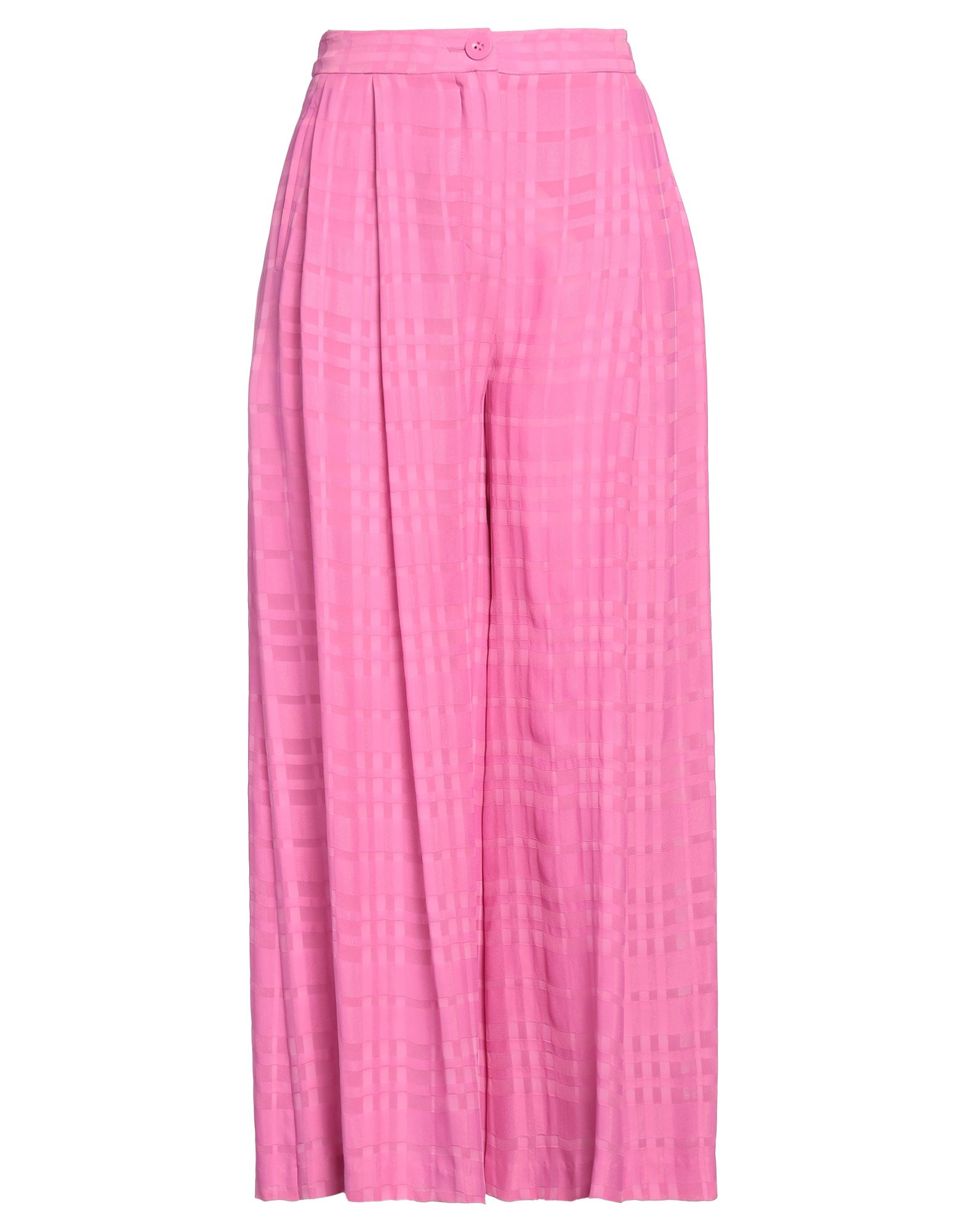 퀼로트, 크레이프, 솔리드 컬러, 장식 부착 없음, 하이 웨이스트, 컴포트 핏, 1 버튼, 지퍼 여밈, 멀티 포켓, 드라이클리닝, 표백 금지, 건조기 사용불가. 이미지