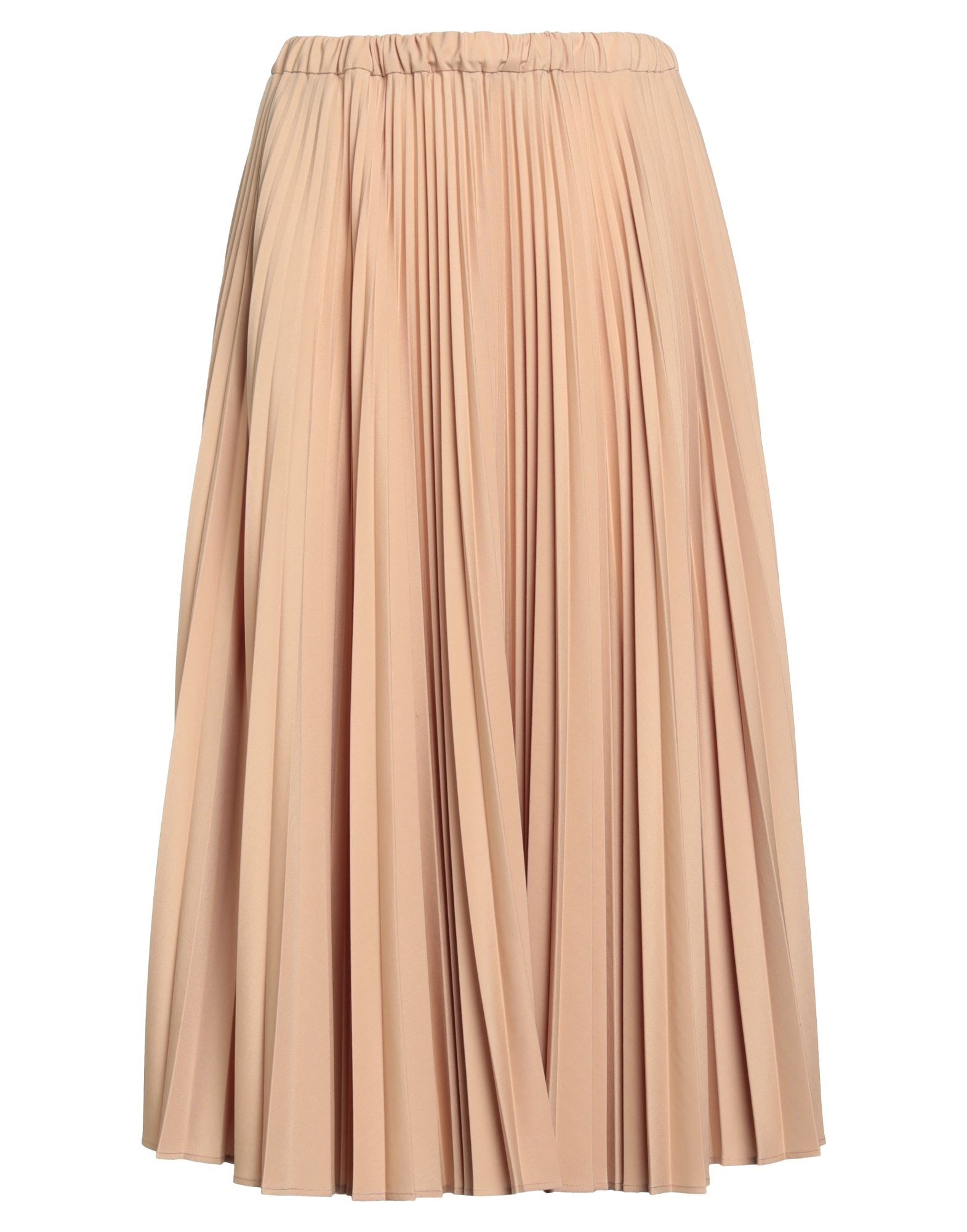 플리츠 스커트, 우븐, 솔리드 컬러, 장식 부착 없음, 엘라스틱 웨이스트라인, 드라이클리닝, 표백 금지, 건조기 사용불가, 이 브랜드는 사이즈가 크게 나옵니다. 이미지