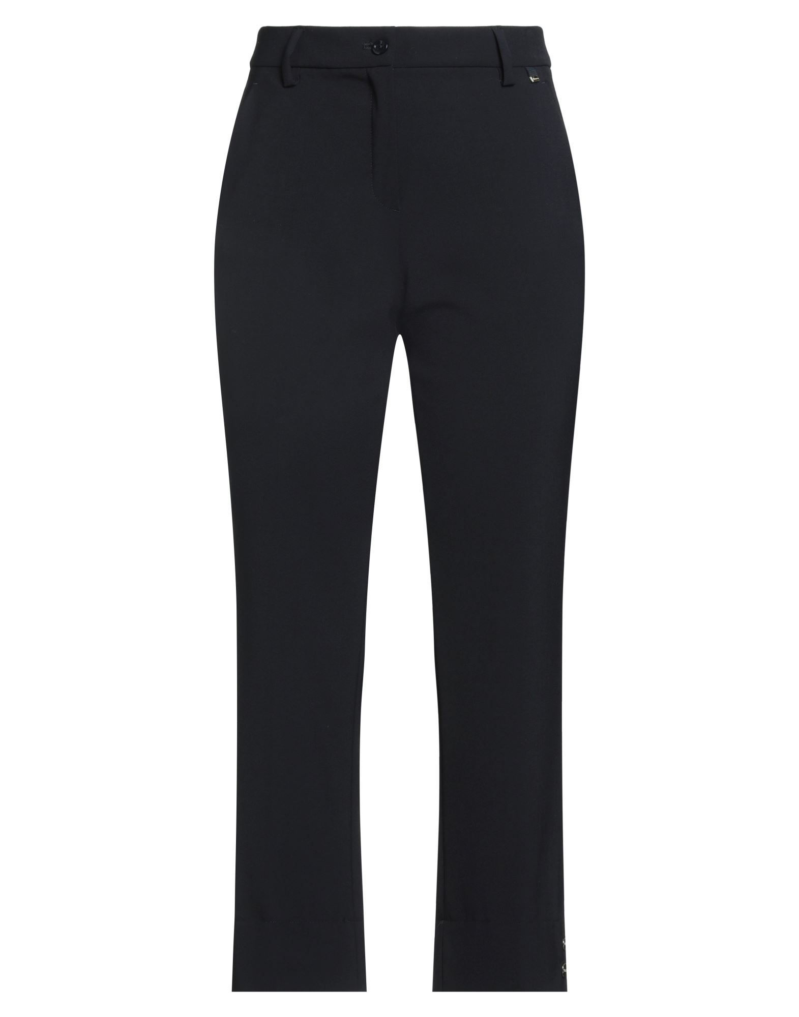 테이퍼드 팬츠, 플란넬, 솔리드 컬러, 장식 부착 없음, 하이 웨이스트, 레귤러 핏, 지퍼 여밈, 1 버튼, 멀티 포켓, 스트레치, 편안함과 우아함이 결합된 격식을 갖춘 세련된 포멀 오피스 룩. 이미지