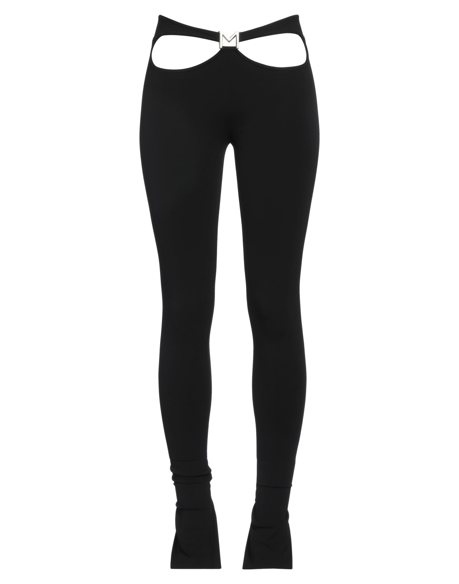 레깅스, 크레이프, 장식 디테일 솔리드 컬러, 브랜드 로고, 장식 효과, 지퍼 여밈, 스트레치, 손세탁 또는 드라이클리닝, 표백 금지, 건조기 사용불가. 이미지