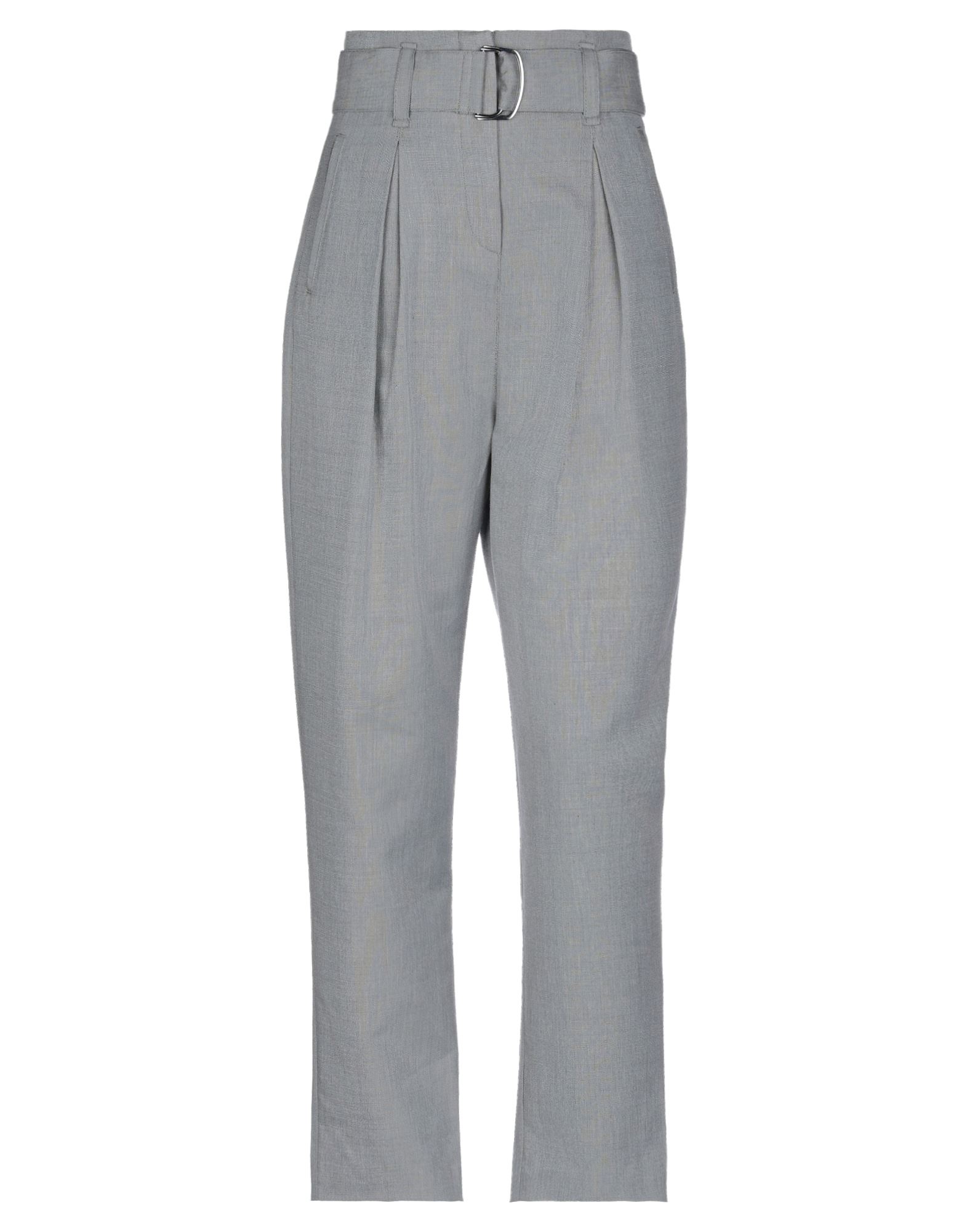 테이퍼드 팬츠, 우븐, 솔리드 컬러, 벨트, 주름 가공, 하이 웨이스트, 벨트 루프, 레귤러 핏, 지퍼 여밈, 멀티 포켓. 이미지