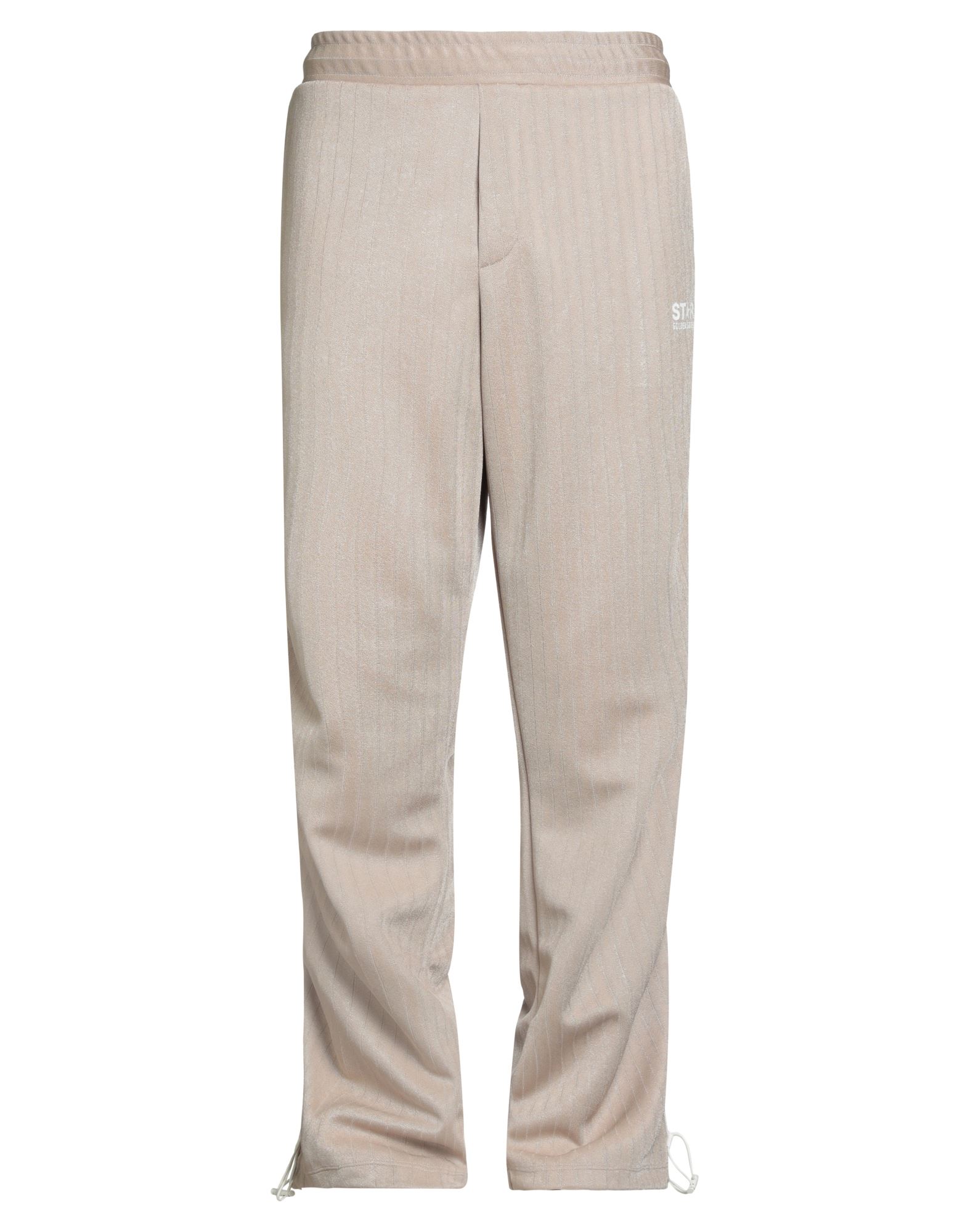 트랙 팬츠, 피케, 장식 디테일 솔리드 컬러, 브랜드 로고, 사이드 스트라이프, 로우 크로치, 컴포트 핏, 드로스트링 여밈, 드로스트링 헴라인, 멀티 포켓, 드라이클리닝, 표백 금지, 건조기 사용불가, 운동이나 야외 활동에 적합한, 스타일과 편안함을 모두 갖춘 퍼포먼스 스포츠웨어, 이 브랜드는 사이즈가 크게 나옵니다. 이미지