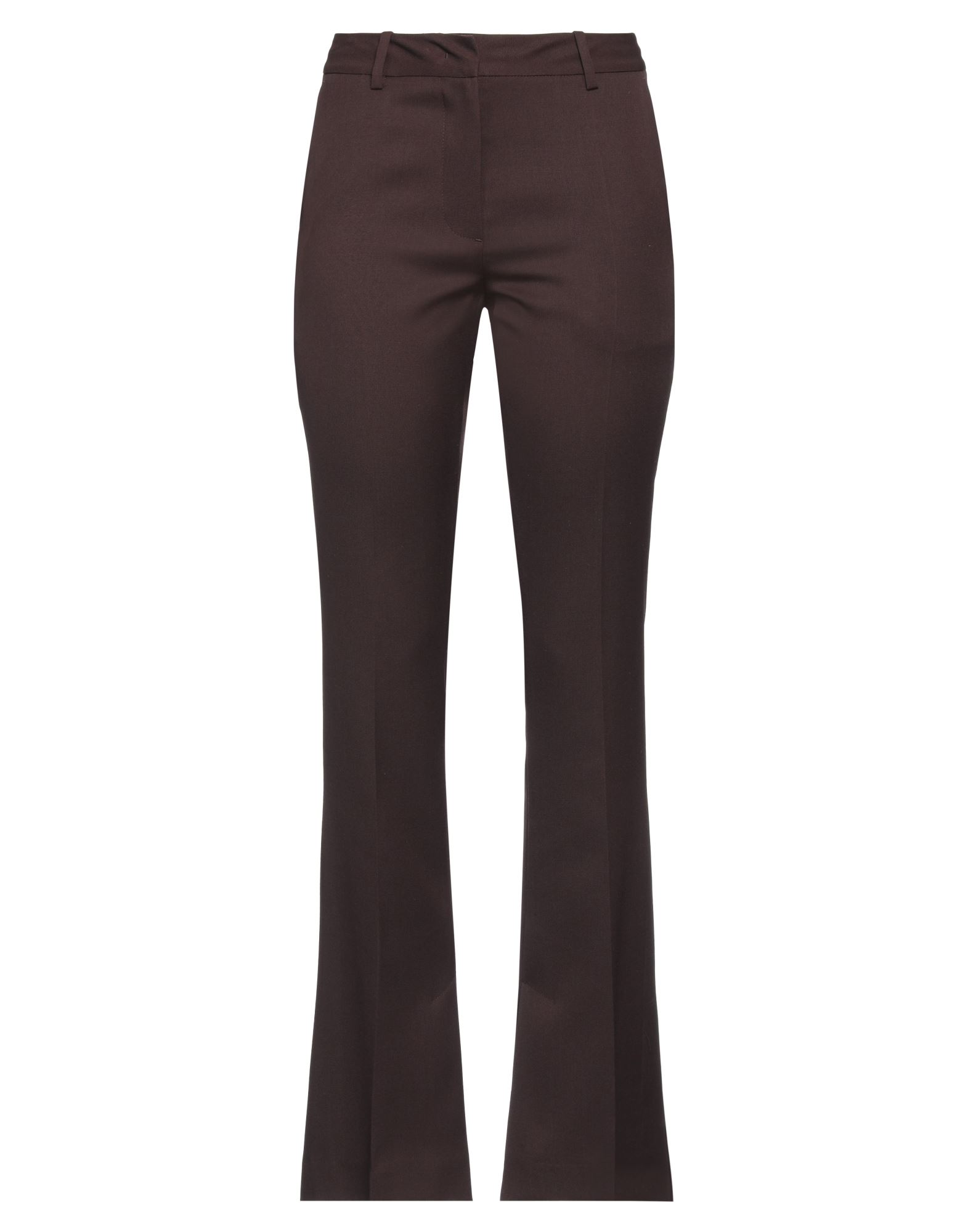 울 보일, 장식 부착 없음, 솔리드 컬러, 노멀 웨이스트, 스트레이트 레그, 레귤러 핏, 후크 여밈, 지퍼 여밈, 사이드 슬릿 헴라인, 멀티 포켓, 테일러드. 이미지