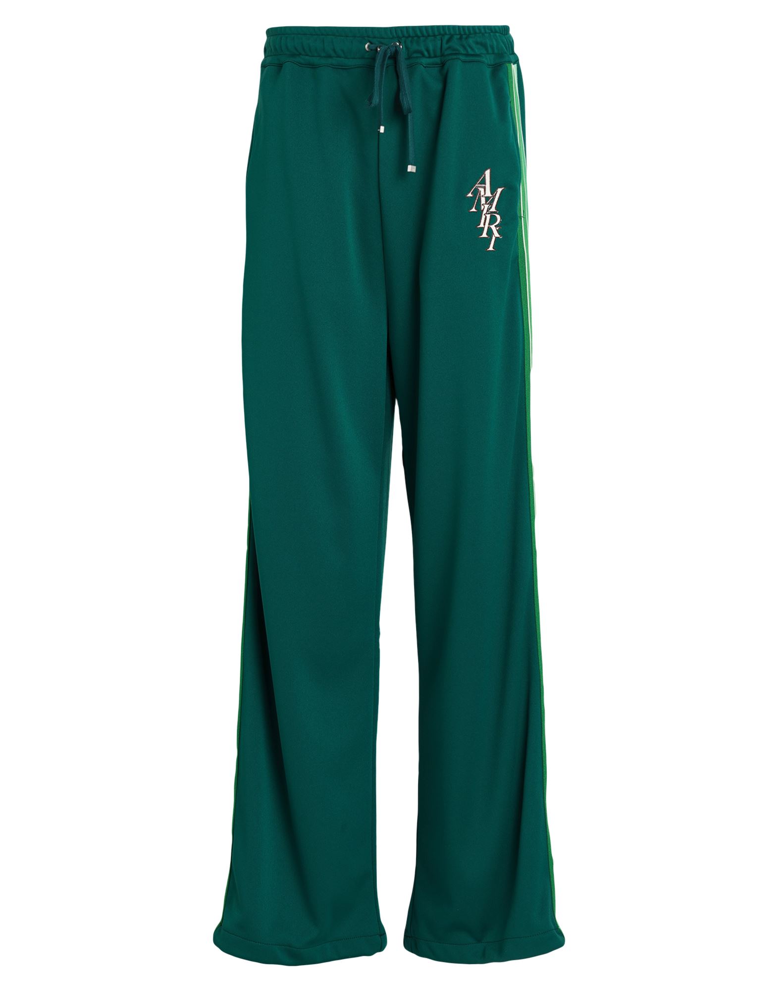 트랙 팬츠, 합성 저지, 장식 디테일 솔리드 컬러, 사이드 스트라이프, 니트 트리밍, 장식 효과, 컴포트 핏, 드로스트링 여밈, 멀티 포켓, 드라이클리닝, 표백 금지, 건조기 사용불가. 이미지