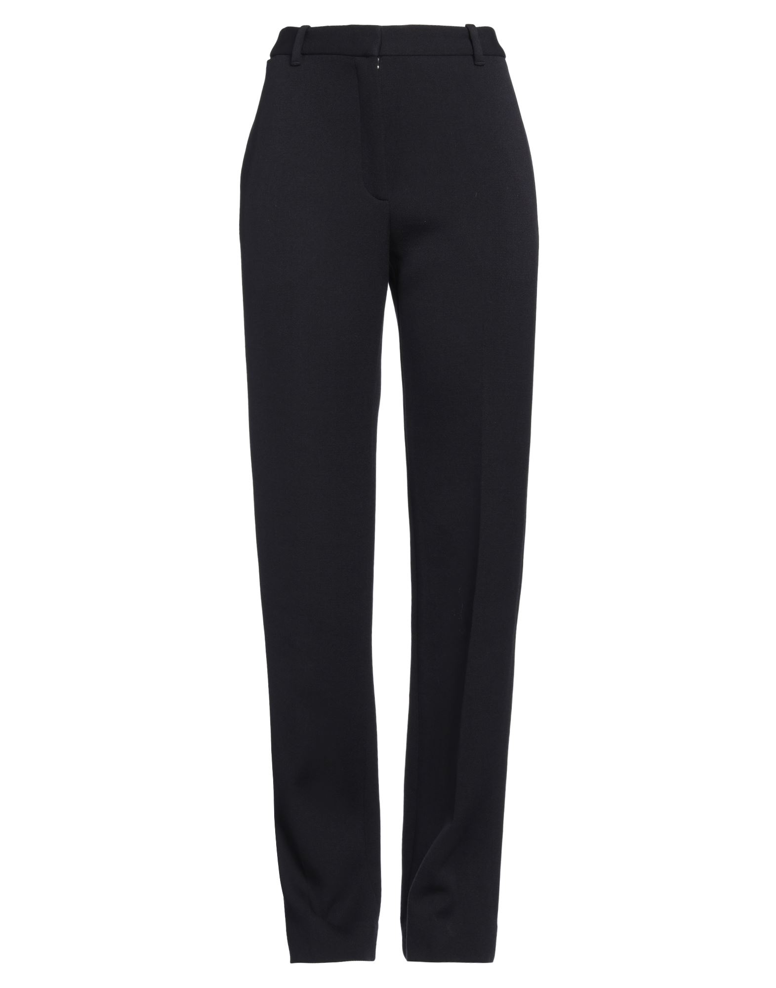 스트레이트 레그 팬츠, 울 보일, 장식 부착 없음, 솔리드 컬러, 하이 웨이스트, 레귤러 핏, 버튼 여밈, 멀티 포켓, 드라이클리닝, 표백 금지, 건조기 사용불가, 이 브랜드는 사이즈가 크게 나옵니다. 이미지