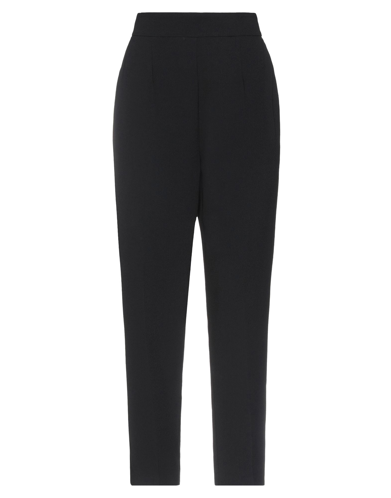 테이퍼드 팬츠, 크레이프, 솔리드 컬러, 장식 부착 없음, 하이 웨이스트, 레귤러 핏, 지퍼 여밈, 멀티 포켓. 이미지