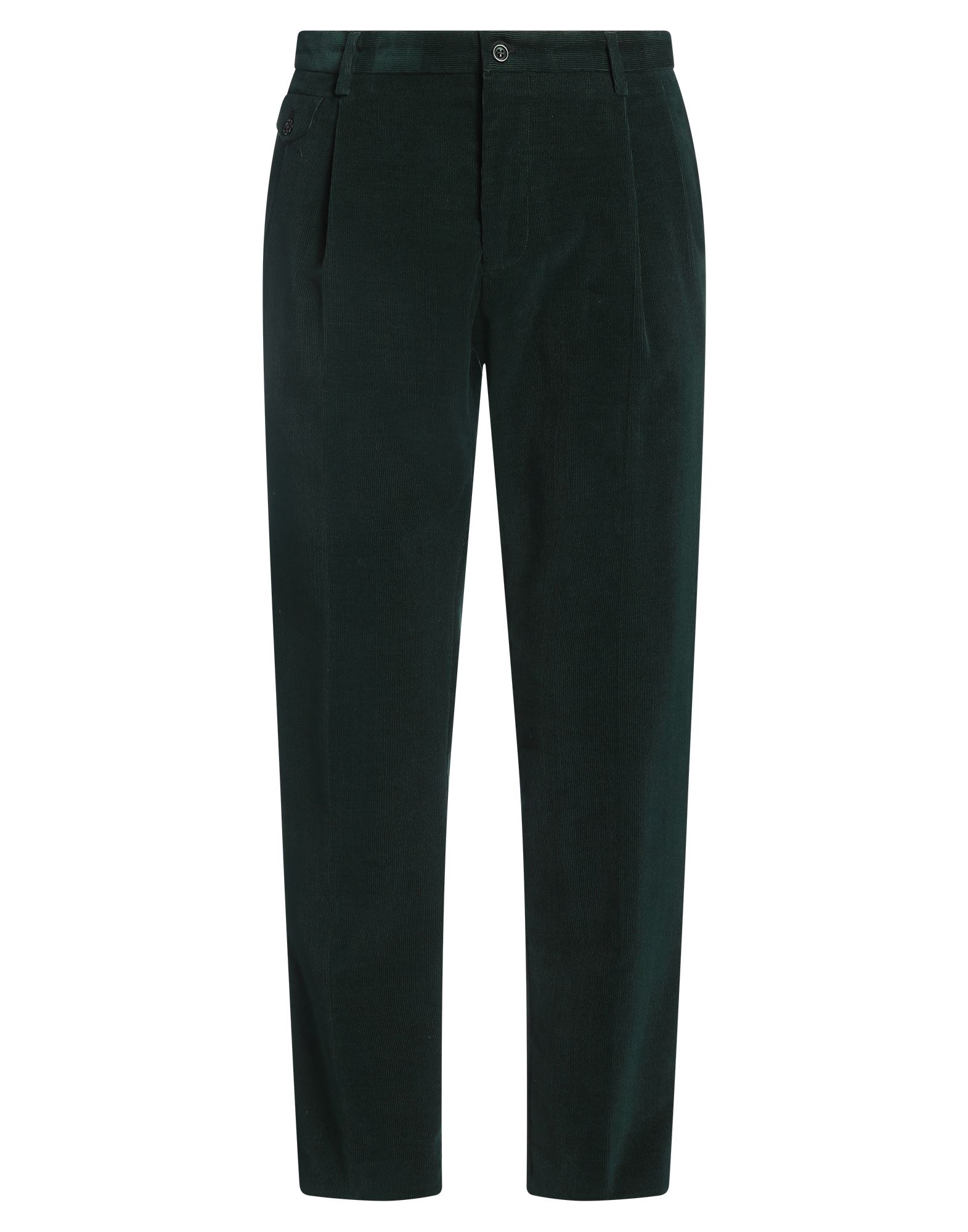 치노, 코듀로이, 리브(rib) 조직, 장식 부착 없음, 솔리드 컬러, 노멀 웨이스트, 테이퍼드 레그, 레귤러 핏, 버튼 여밈, 지퍼 여밈, 멀티 포켓, 스트레치. 이미지