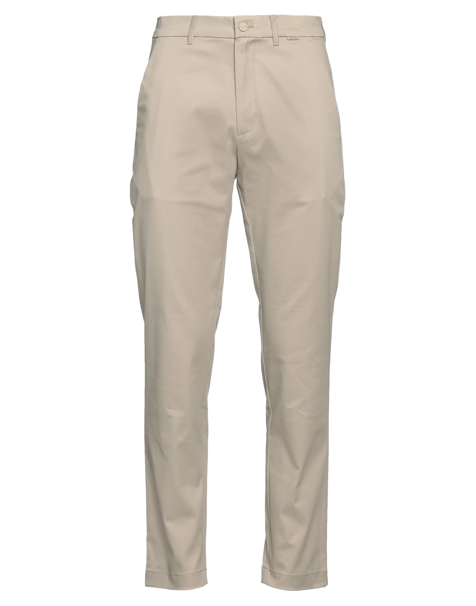 치노 팬츠, 우븐, 솔리드 컬러, 브랜드 로고, 노멀 웨이스트, 테이퍼드 레그, 스키니, 1 버튼, 지퍼 여밈, 멀티 포켓, 스트레치, 세탁기로 세탁, 건조기 사용가능. 이미지