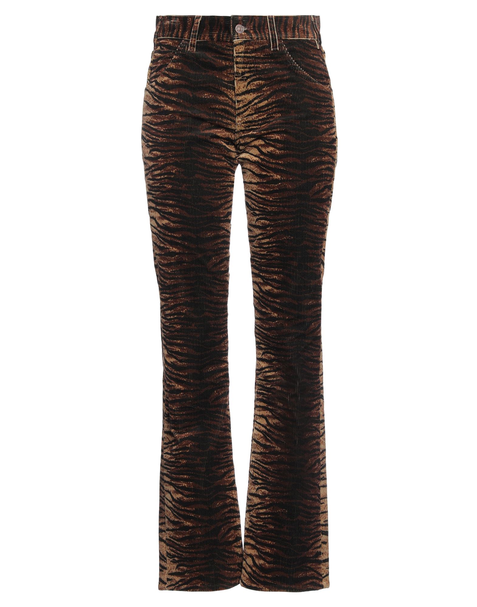 코듀로이, 장식 부착 없음, 애니멀 패턴, 노멀 웨이스트, 레귤러 핏, 지퍼 여밈, 멀티 포켓, 세탁기 세탁 또는 드라이클리닝, 표백 금지, 건조기 사용불가, 부츠컷 팬츠, 이 브랜드는 사이즈가 크게 나옵니다. 이미지