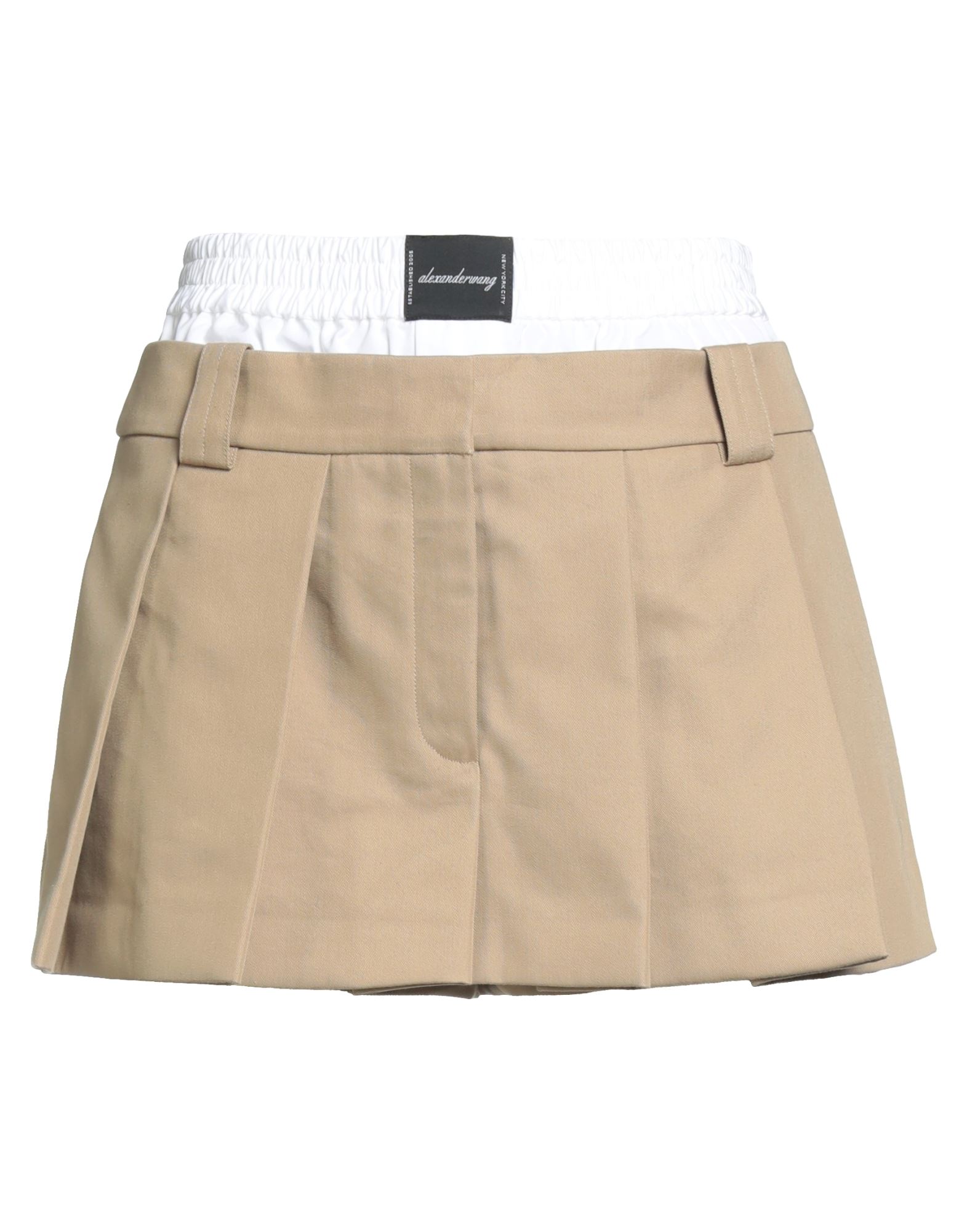 디바이디드 스커트, 트윌, 투톤 패턴, 브랜드 로고, 노멀 웨이스트, 멀티 포켓, 드라이클리닝, 표백 금지, 건조기 사용불가, 이 브랜드는 사이즈가 크게 나옵니다. 이미지