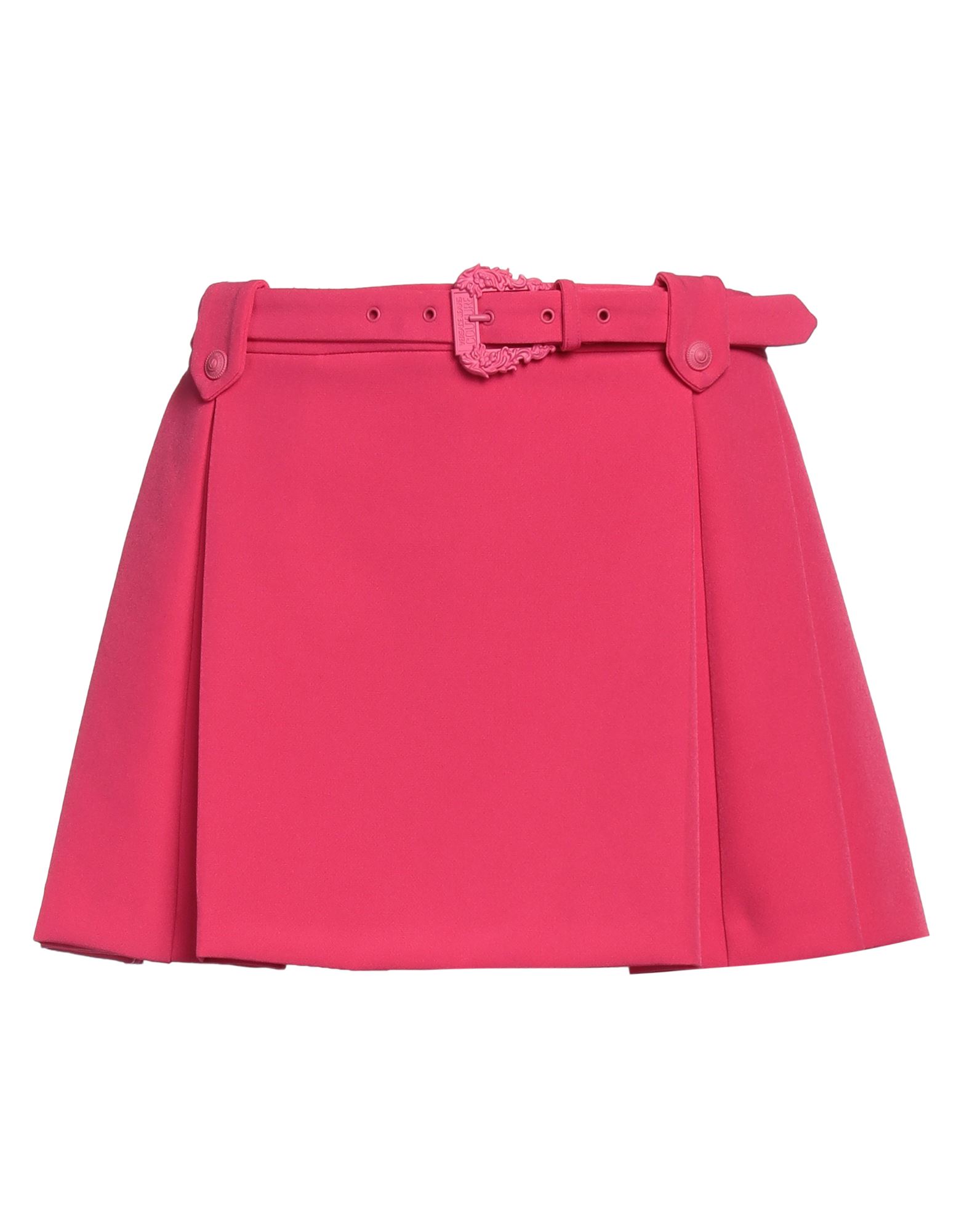 플리츠 스커트, 크레이프, 벨트, 브랜드 로고, 솔리드 컬러, 안감없음, 지퍼 여밈, 후크 여밈, 포켓 없음, 스트레치, 손세탁 또는 드라이클리닝, 표백 금지, 건조기 사용불가, 이 브랜드는 사이즈가 작게 나옵니다. 이미지