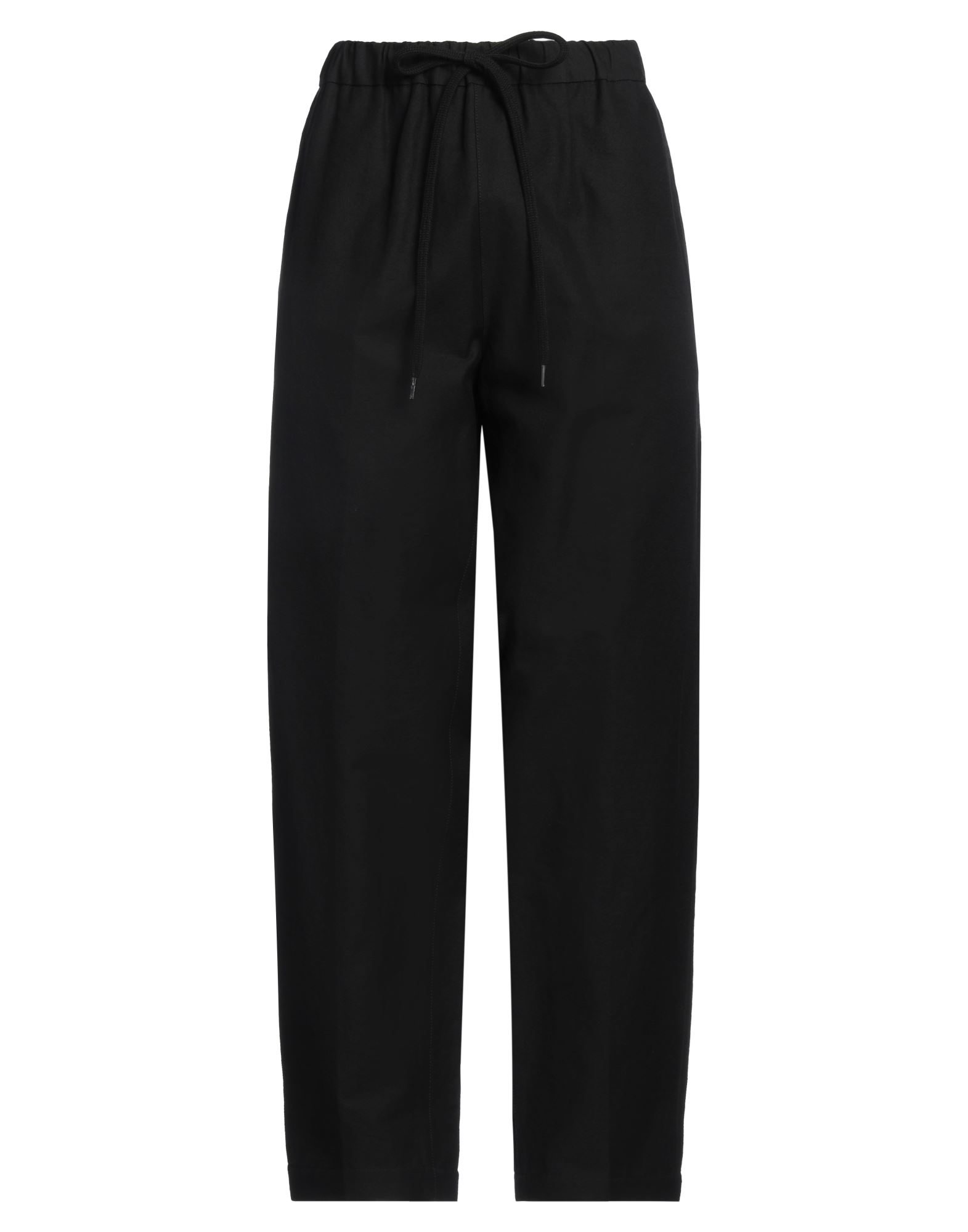 평직, 장식 부착 없음, 솔리드 컬러, 하이 웨이스트, 테이퍼드 레그, 컴포트 핏, 드로스트링, 멀티 포켓, 치노. 이미지