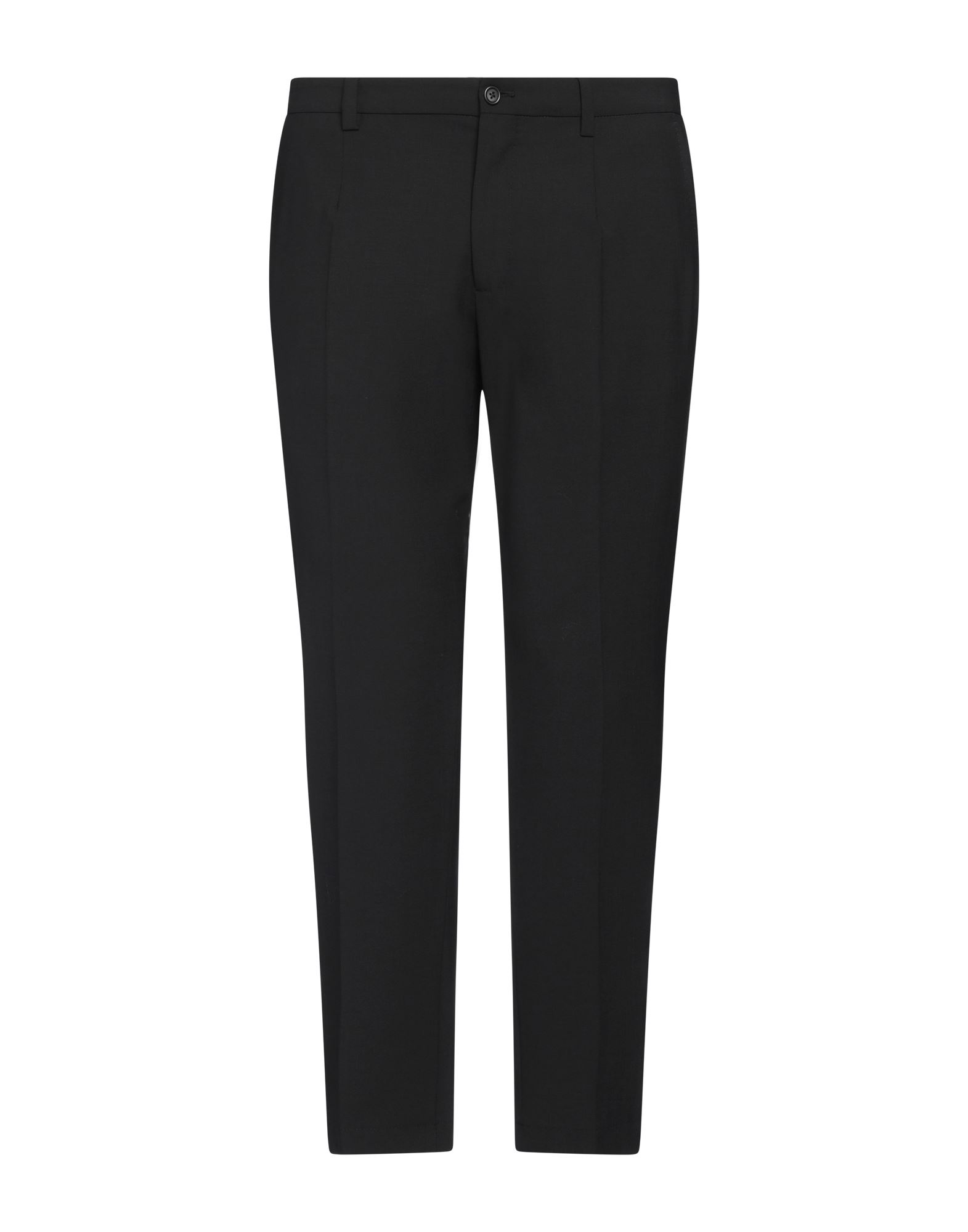 테일러드 팬츠, 울 보일, 자수 로고 장식, 솔리드 컬러, 노멀 웨이스트, 테이퍼드 레그, 레귤러 핏, 지퍼 여밈, 버튼 여밈, 멀티 포켓, 스트레치, 드라이클리닝, 표백 금지, 건조기 사용불가. 이미지