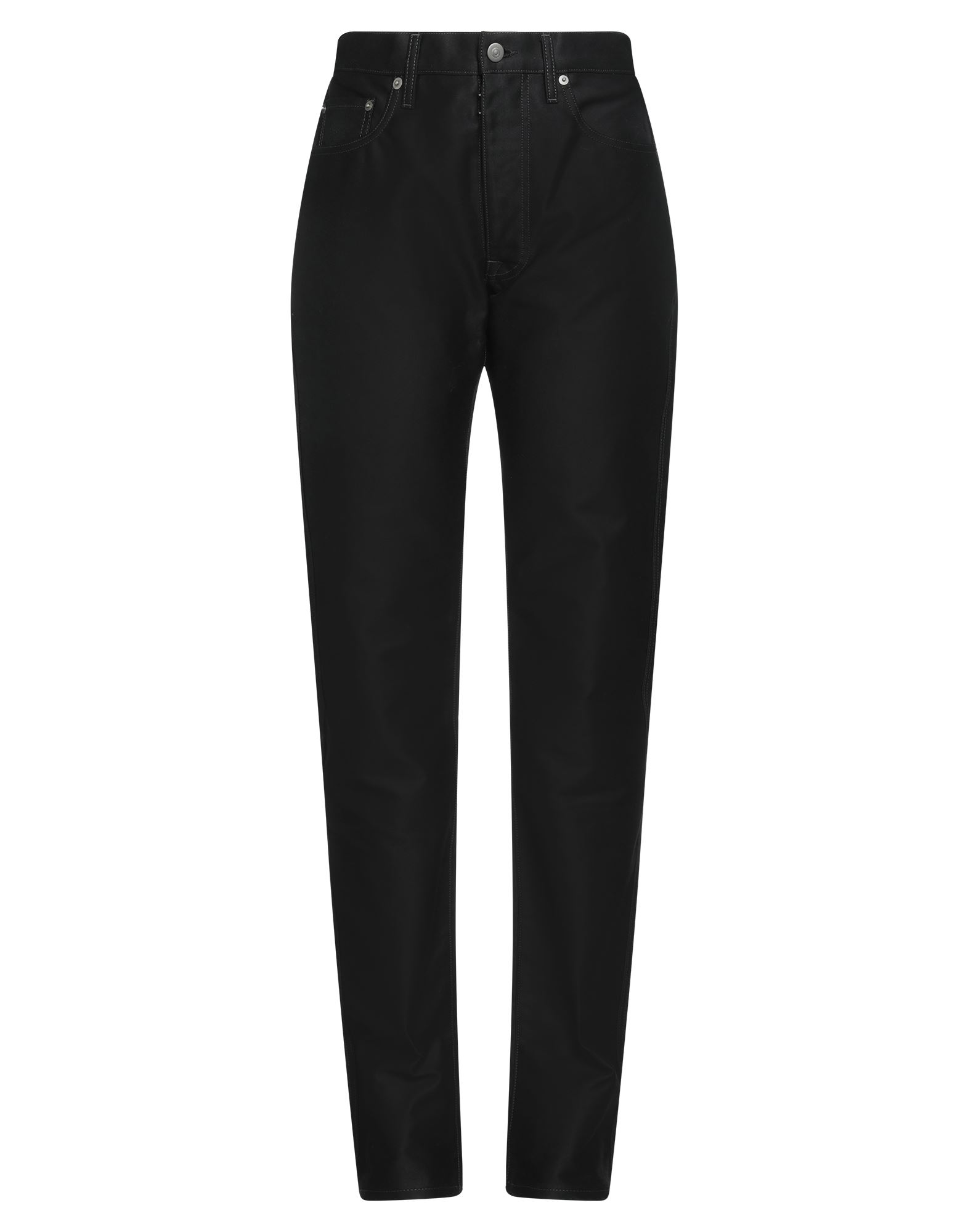 스트레이트 레그 팬츠, 우븐, 솔리드 컬러, 장식 부착 없음, 하이 웨이스트, 레귤러 핏, 1 버튼, 지퍼 여밈, 멀티 포켓, 드라이클리닝, 표백 금지, 건조기 사용불가. 이미지