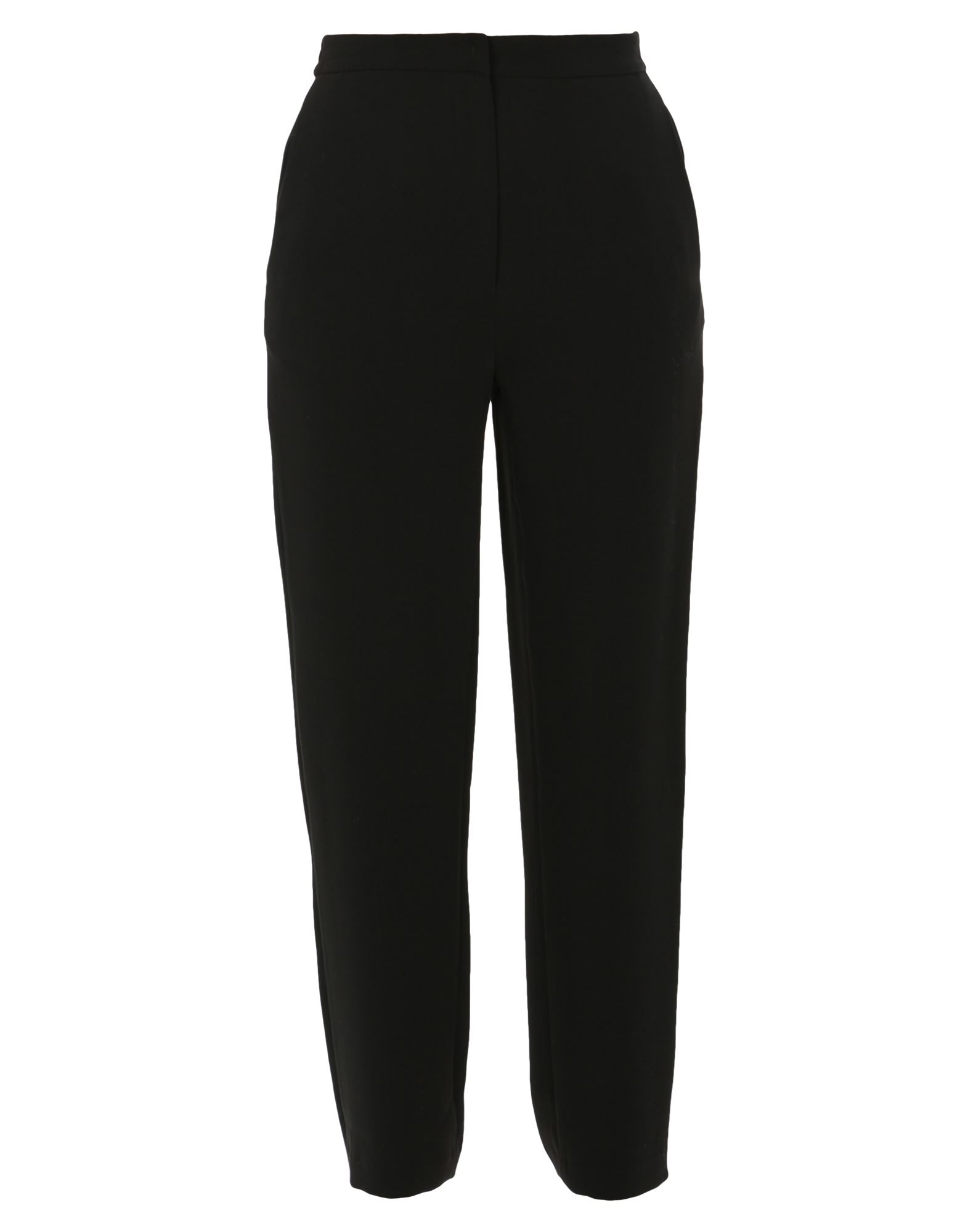 크레이프, 장식 부착 없음, 솔리드 컬러, 하이 웨이스트, 스트레이트 레그, 컴포트 핏, 멀티 포켓, 기타 바지. 이미지