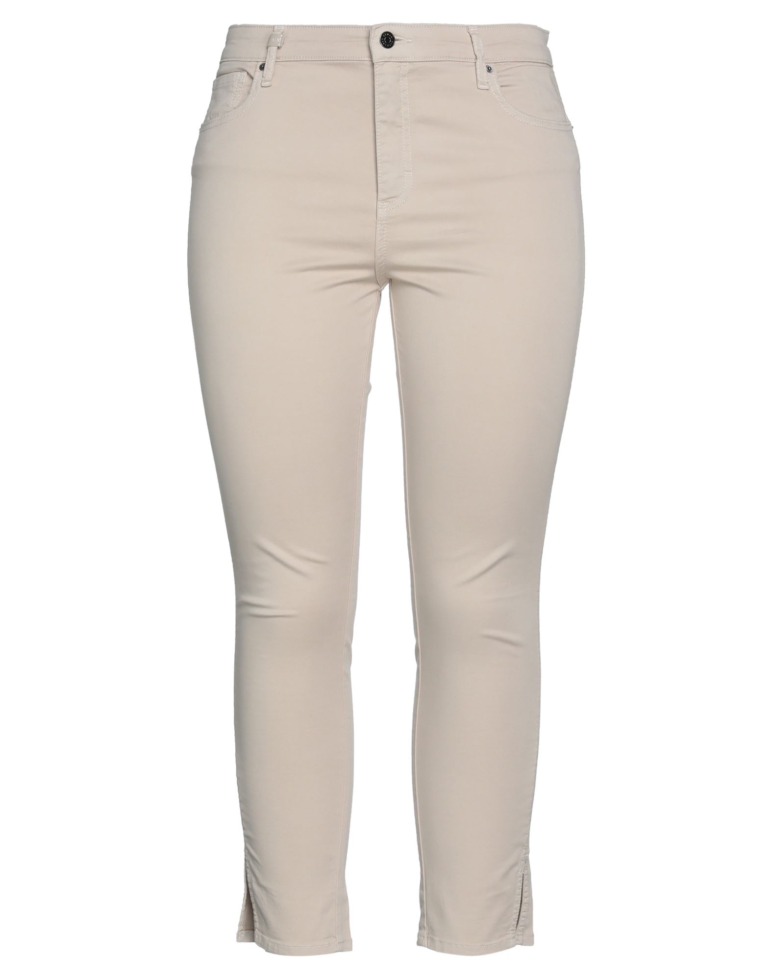 평직, 가죽 디테일, 브랜드 로고, 솔리드 컬러, 하이 웨이스트, 테이퍼드 레그, 스키니, 1 버튼, κλείσιμο με φερμουάρ, 멀티 포켓, 스트레치, 동물성 비섬유 자재 함유, 파이브 포켓. 이미지