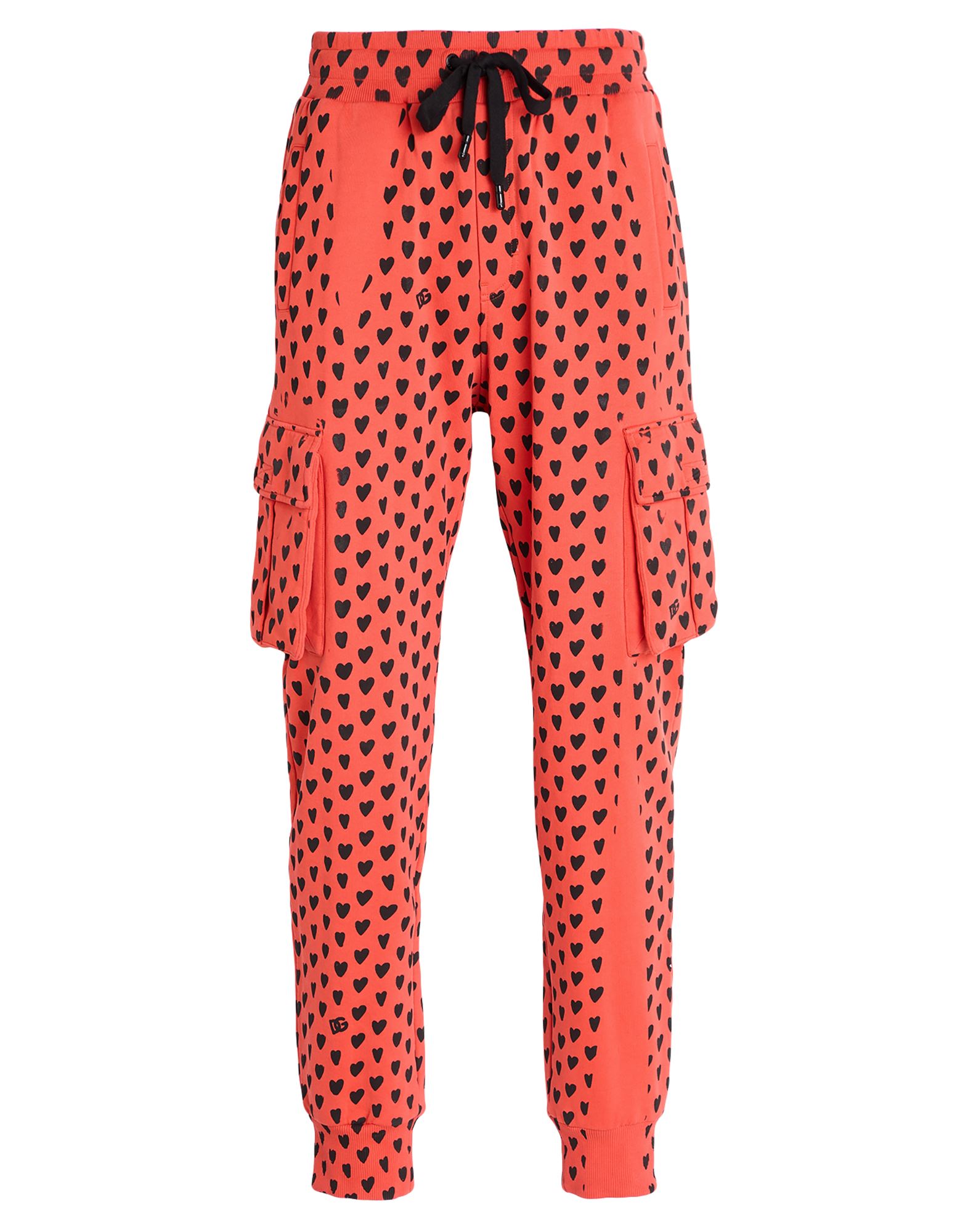 카고 팬츠, 프렌치 테리, 투톤 패턴, 브랜드 로고, 하이 웨이스트, 컴포트 핏, 드로스트링 여밈, 멀티 포켓, 세탁기로 세탁, 표백 금지, 건조기 사용불가, 운동이나 야외 활동에 적합한, 스타일과 편안함을 모두 갖춘 퍼포먼스 스포츠웨어. 이미지