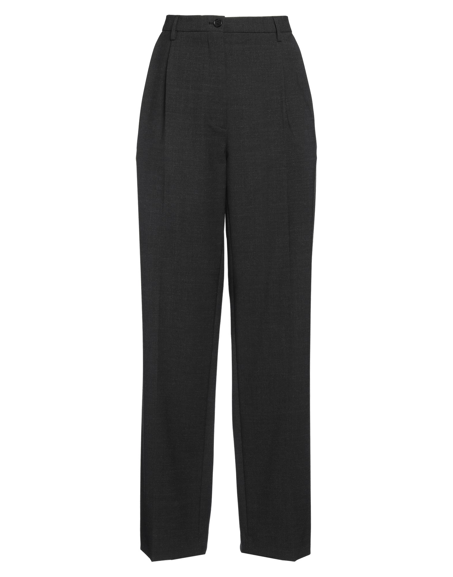 스트레이트 레그 팬츠, 트윌, 솔리드 컬러, 다트, 하이 웨이스트, 벨트 루프, 컴포트 핏, 1 버튼, 지퍼 여밈, 멀티 포켓, 스트레치, 손세탁 또는 드라이클리닝, 표백 금지, 건조기 사용불가. 이미지