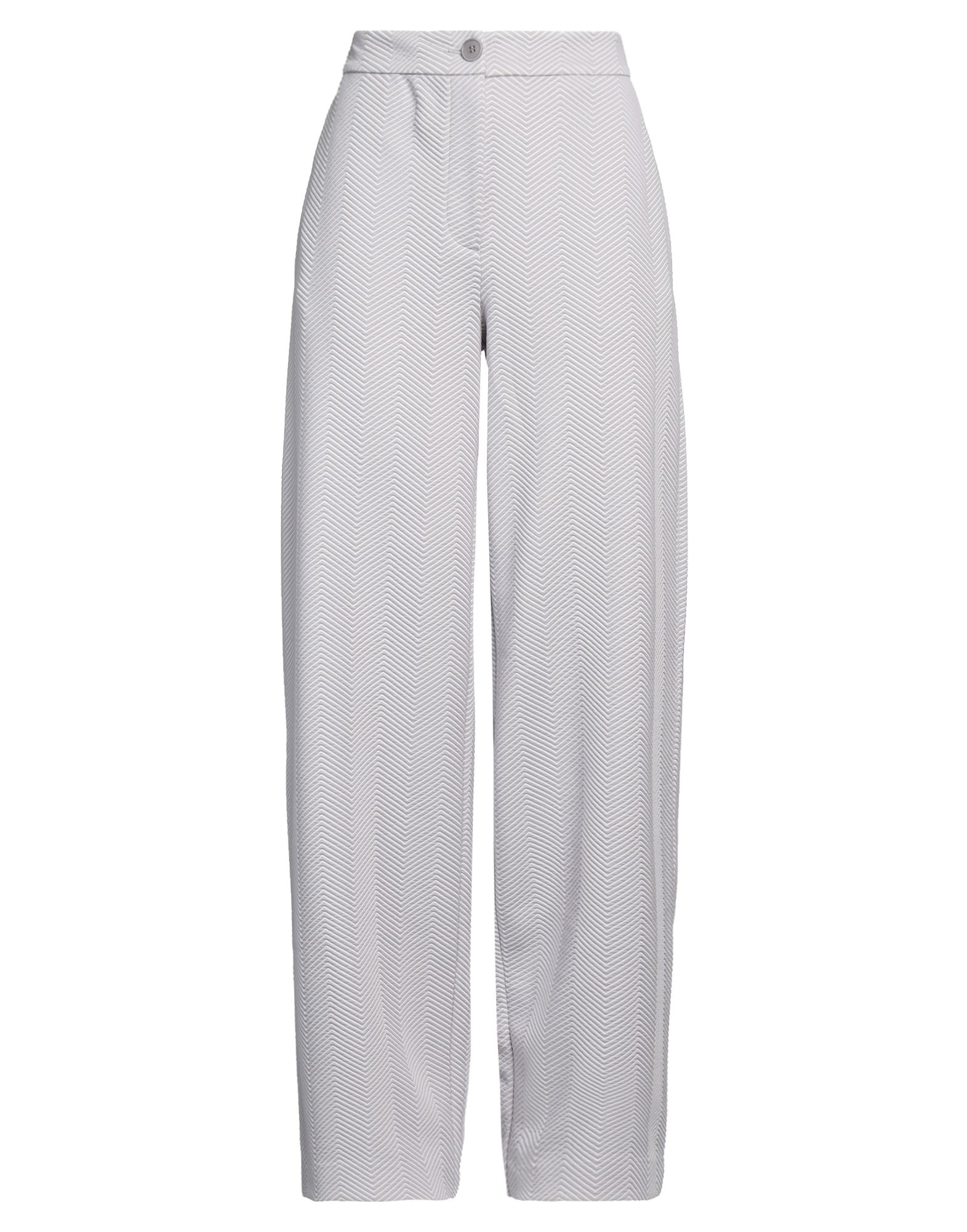 와이드 레그 팬츠, 저지, 헤링본, 장식 부착 없음, 하이 웨이스트, 레귤러 핏, 지퍼 여밈, 1 버튼, 웰트 포켓, 세탁기로 세탁, 표백 금지, 건조기 사용불가. 이미지