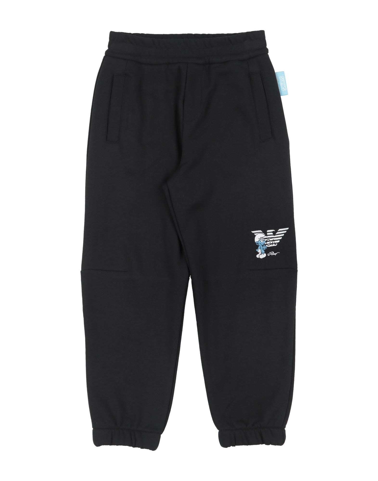 프렌치 테리, 솔리드 컬러, 자수 로고 장식, 엘라스틱 웨이스트라인, 멀티 포켓, 세탁기로 세탁, 표백 금지, 건조기 사용불가. 이미지