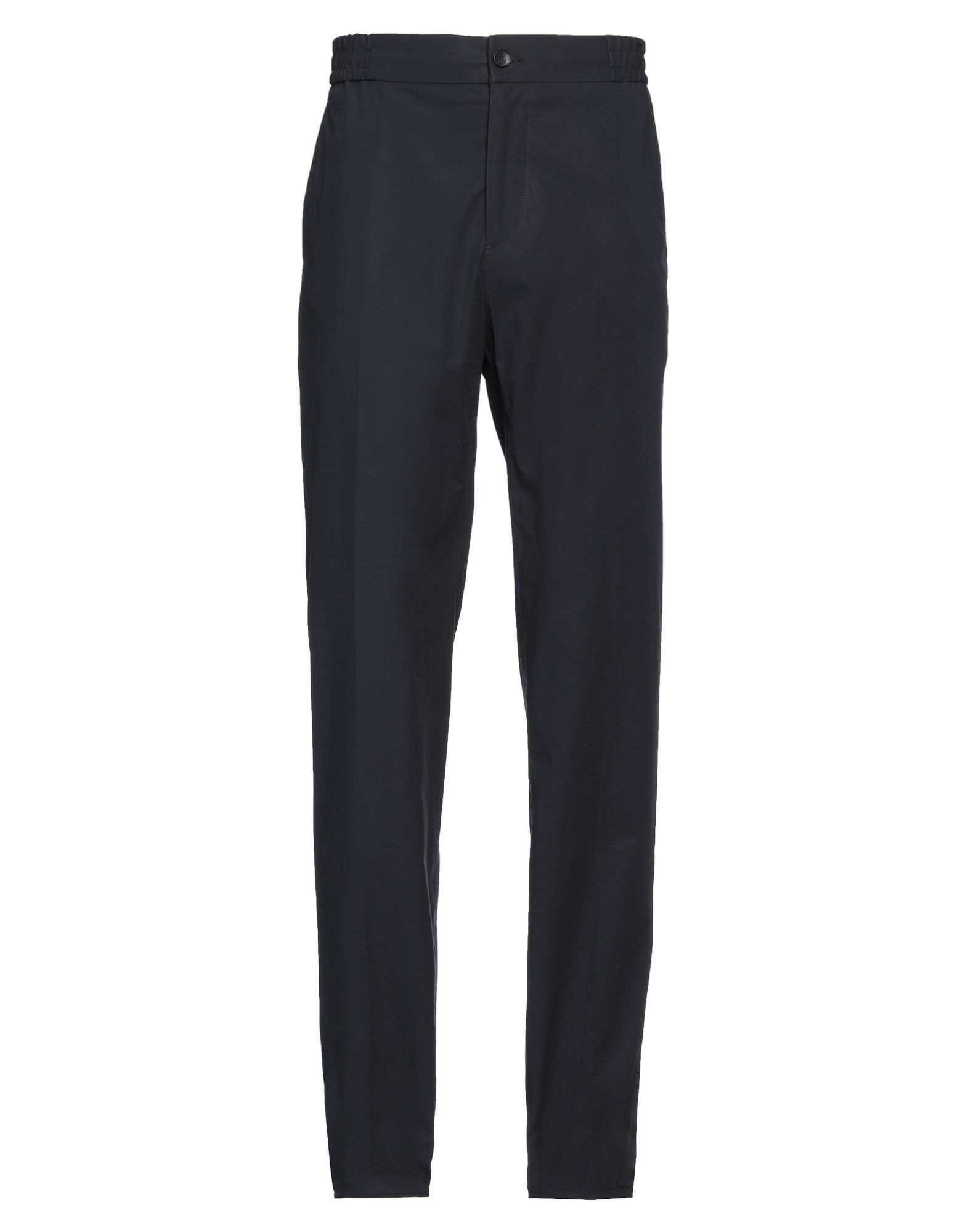 캐주얼 팬츠, 우븐, 장식 부착 없음, 솔리드 컬러, 하이 웨이스트, 테이퍼드 레그, 레귤러 핏, 버튼 여밈, 지퍼 여밈, 멀티 포켓, 스트레치, 손세탁 또는 드라이클리닝, 표백 금지, 건조기 사용불가. 이미지