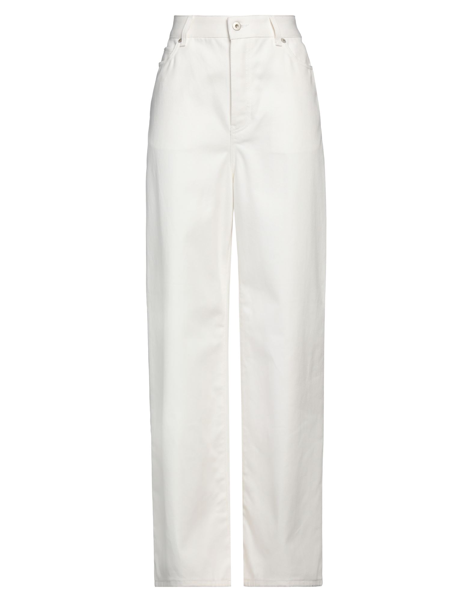 배기 진, 데님, 솔리드 컬러, 브랜드 로고, 컬러 워싱, 하이 웨이스트, 벨트 루프, 레귤러 핏, 버튼 여밈, 멀티 포켓, 세탁기 세탁 또는 드라이클리닝, 표백 금지, 건조기 사용불가, 동물성 비섬유 자재 함유. 이미지