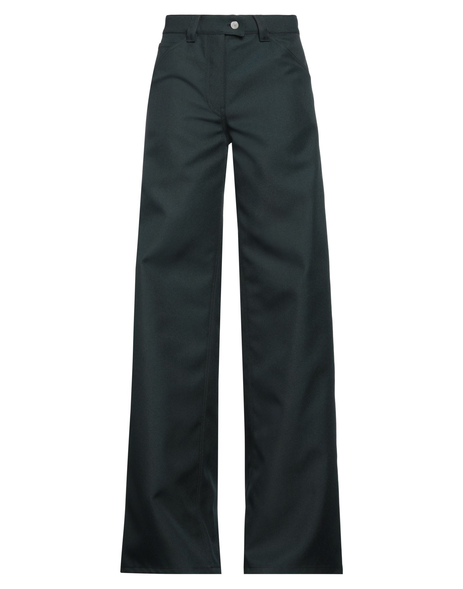 평직, 와이드 레그, 컴포트 핏, 멀티 포켓, 솔리드 컬러, 버튼 여밈. 이미지