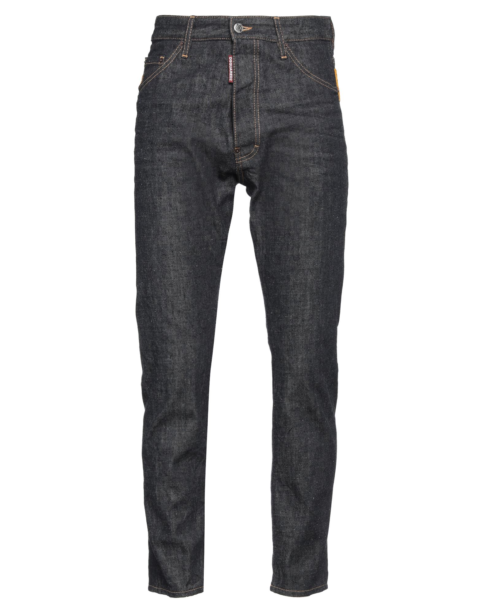 데님, 브랜드 로고, 자수 장식, 장식 디테일 솔리드 컬러, 다크 워싱, 하이 웨이스트, 스키니, 버튼 여밈, 멀티 포켓, 물세탁 불가, 표백 금지, 건조기 사용불가, 테이퍼드 진. 이미지