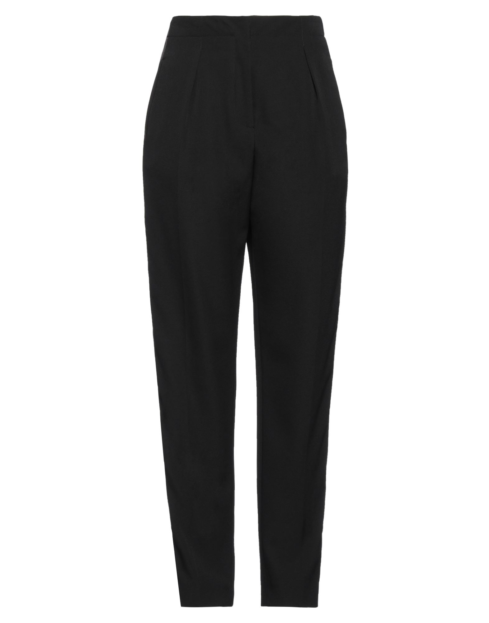 울 보일, 장식 부착 없음, 솔리드 컬러, 하이 웨이스트, 레귤러 핏, 안감없음, 후크 여밈, 지퍼 여밈, 멀티 포켓, 드라이클리닝, 표백 금지, 건조기 사용불가, 다림질 금지, 이 브랜드는 사이즈가 크게 나옵니다, 테이퍼드 팬츠. 이미지