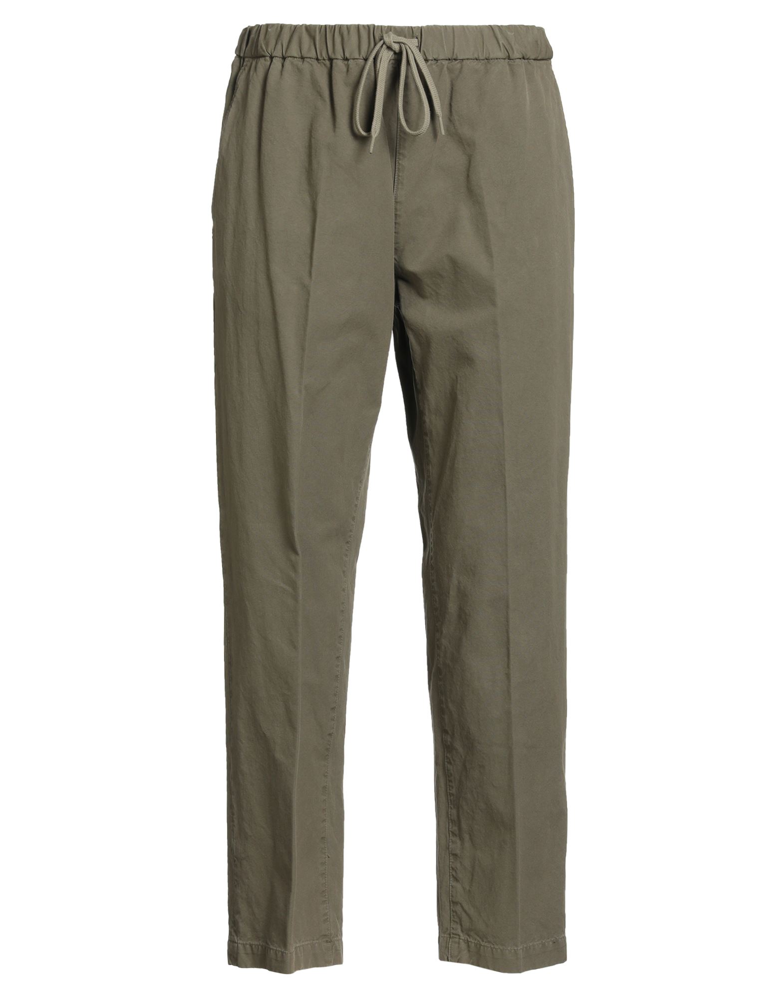 캐주얼 팬츠, 우븐, 솔리드 컬러, 장식 부착 없음, 하이 웨이스트, 엘라스틱 웨이스트라인, 테이퍼드 레그, 컴포트 핏, 드로스트링 여밈, 멀티 포켓, 세탁기 세탁 또는 드라이클리닝, 표백 금지, 건조기 사용불가. 이미지