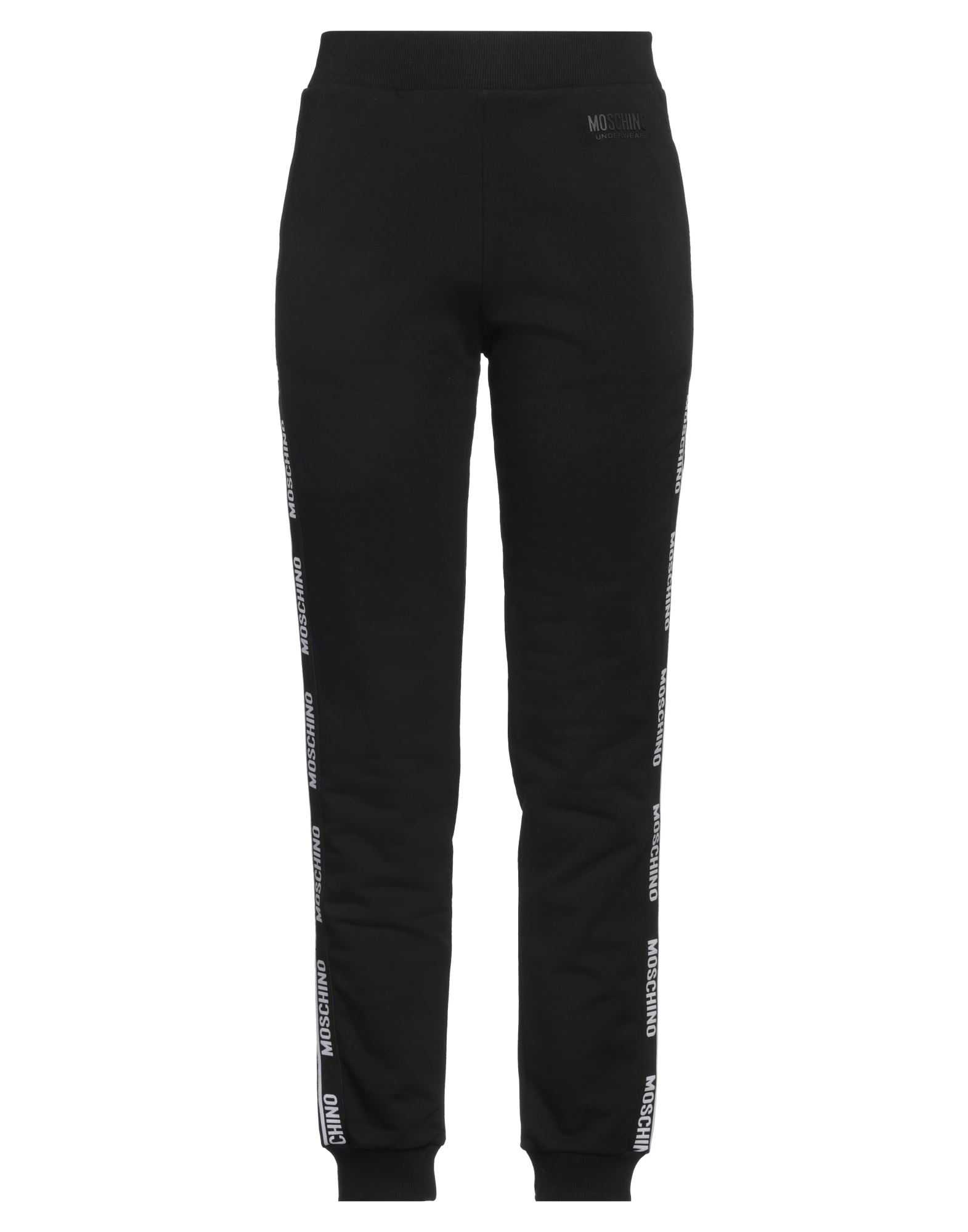 트랙 팬츠, 플리스, 장식 디테일 솔리드 컬러, 사이드 스트라이프, 브랜드 로고, 하이 웨이스트, 엘라스틱 웨이스트라인, 레귤러 핏, 슬릿 포켓, 스트레치, 세탁기로 세탁, 표백 금지, 건조기 사용불가, 운동이나 야외 활동에 적합한, 스타일과 편안함을 모두 갖춘 퍼포먼스 스포츠웨어. 이미지