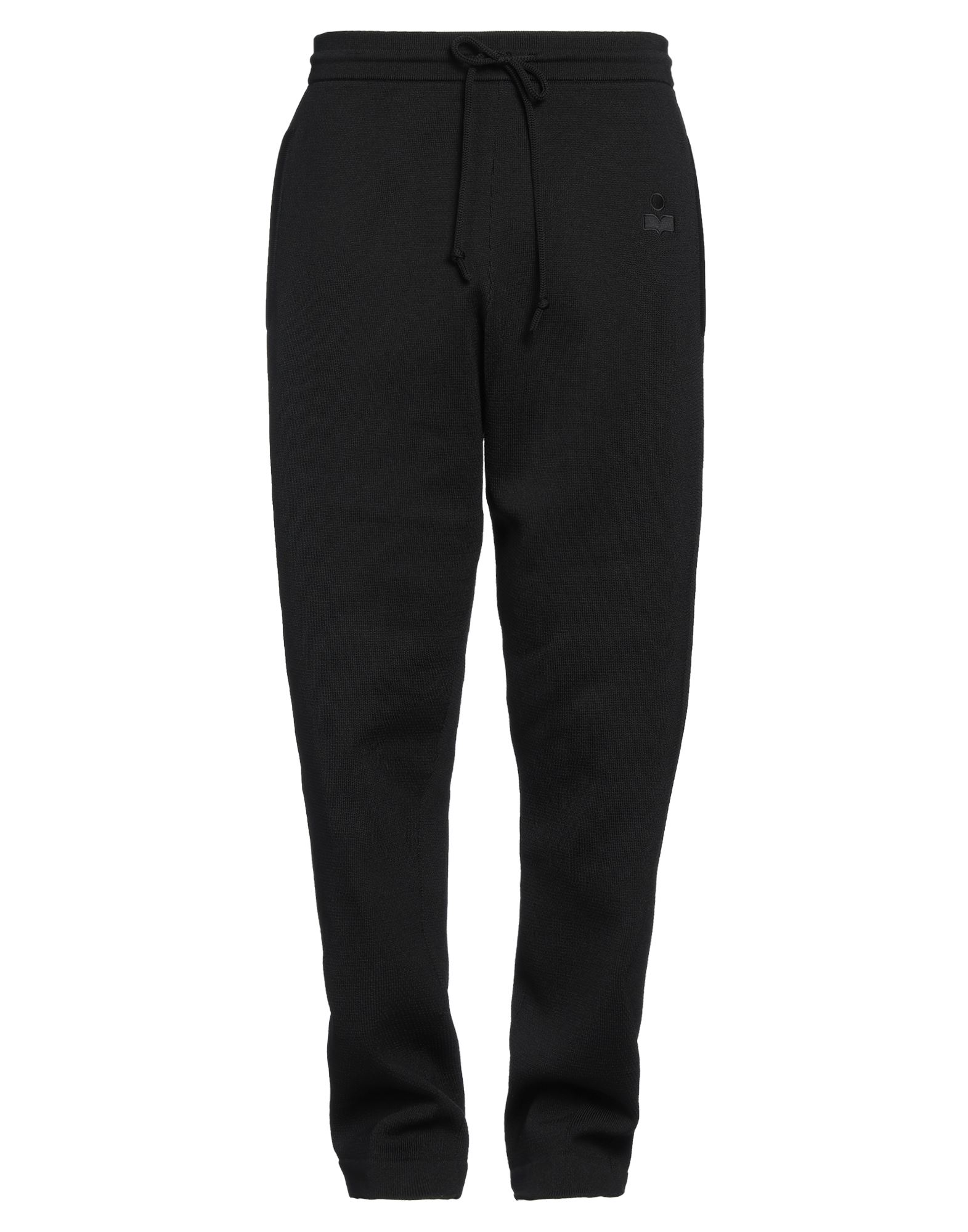 니트 소재, 미디엄웨이트 니트, 자수 로고 장식, 솔리드 컬러, 하이 웨이스트, 엘라스틱 웨이스트라인, 컴포트 핏, 드로스트링 여밈, 지퍼 포켓, 손세탁 또는 드라이클리닝, 표백 금지, 건조기 사용불가, 트랙 팬츠. 이미지