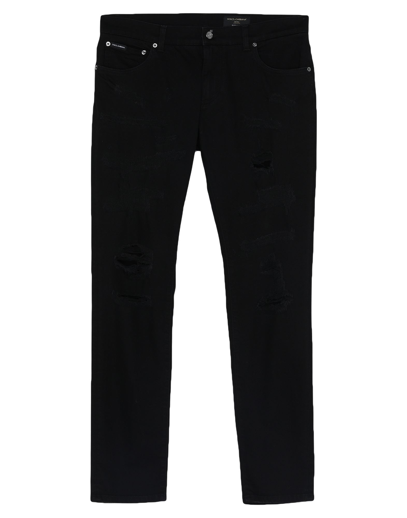 개버딘, 撕裂面料, 브랜드 로고, 장식 디테일 솔리드 컬러, 노멀 웨이스트, 벨트 루프, 스트레이트 레그, regular fit, κλείσιμο με φερμουάρ, 버튼 여밈, 멀티 포켓, 스트레치. 이미지