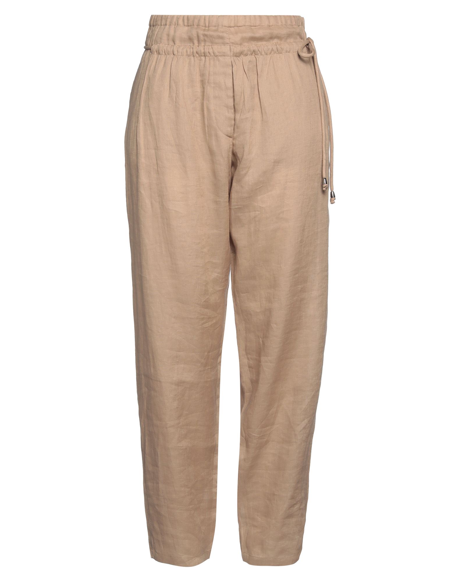 우븐, 벨트, 솔리드 컬러, 하이 웨이스트, 엘라스틱 웨이스트, 테이퍼드 레그, 레귤러 핏, 멀티 포켓, 치노. 이미지