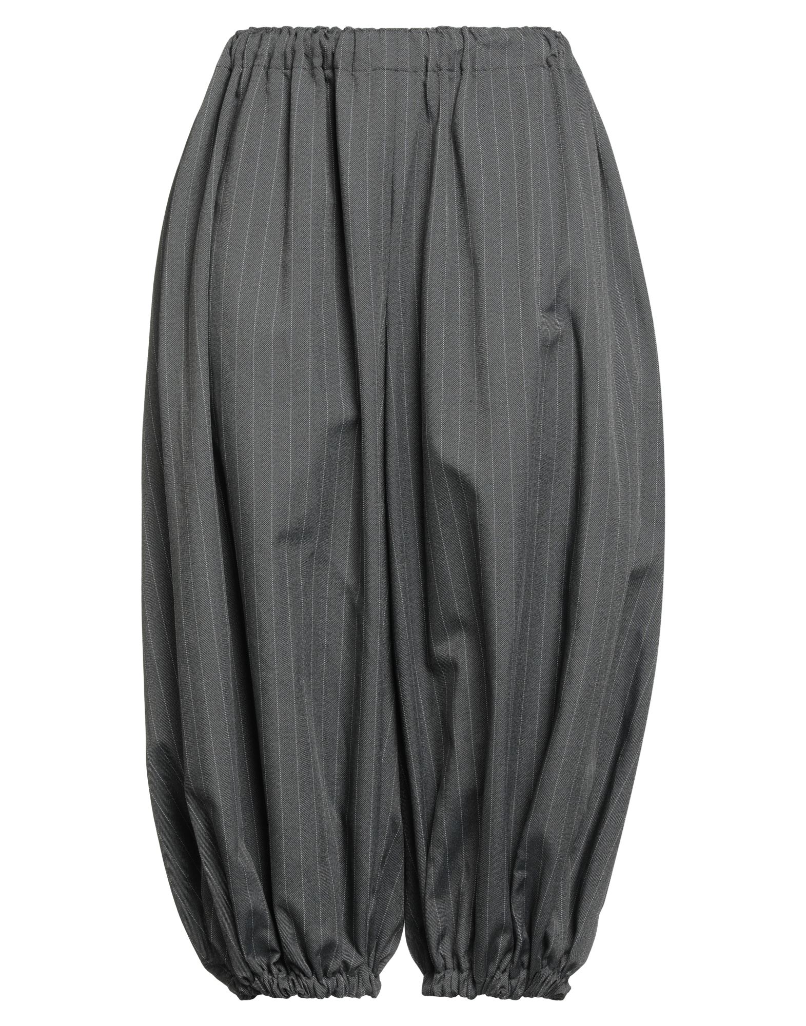 테이퍼드 팬츠, 우븐, 핀스트라이프, 장식 부착 없음, 로우 크로치, 엘라스틱 웨이스트라인, 컴포트 핏, 엘라스틱 헴라인, 슬릿 포켓, 세탁기 세탁 또는 드라이클리닝, 표백 금지, 건조기 사용불가. 이미지