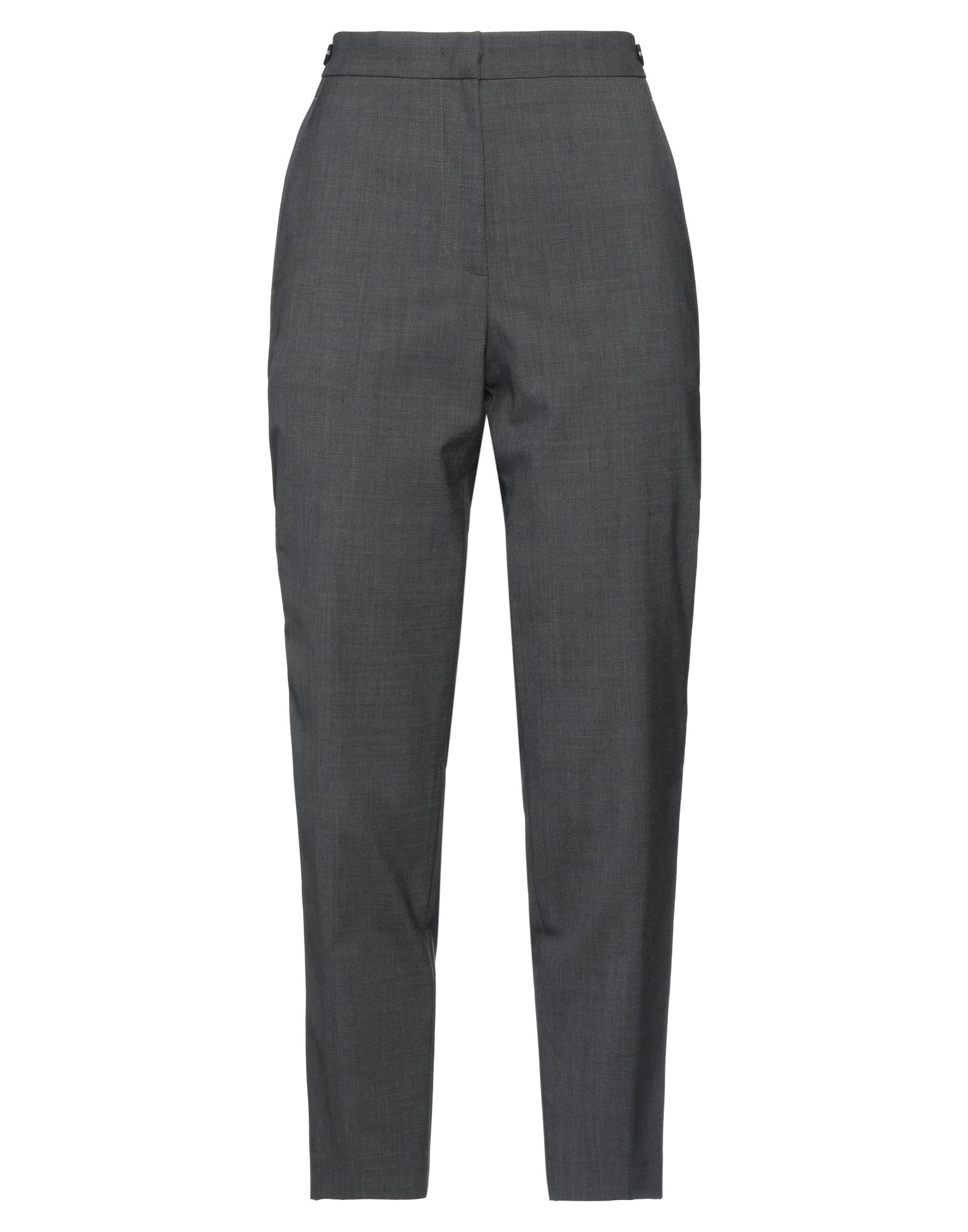 울 보일, 장식 부착 없음, 솔리드 컬러, 하이 웨이스트, 테이퍼드 레그, 레귤러 핏, 지퍼 클로저, 멀티 포켓, 스트레치, 치노. 이미지