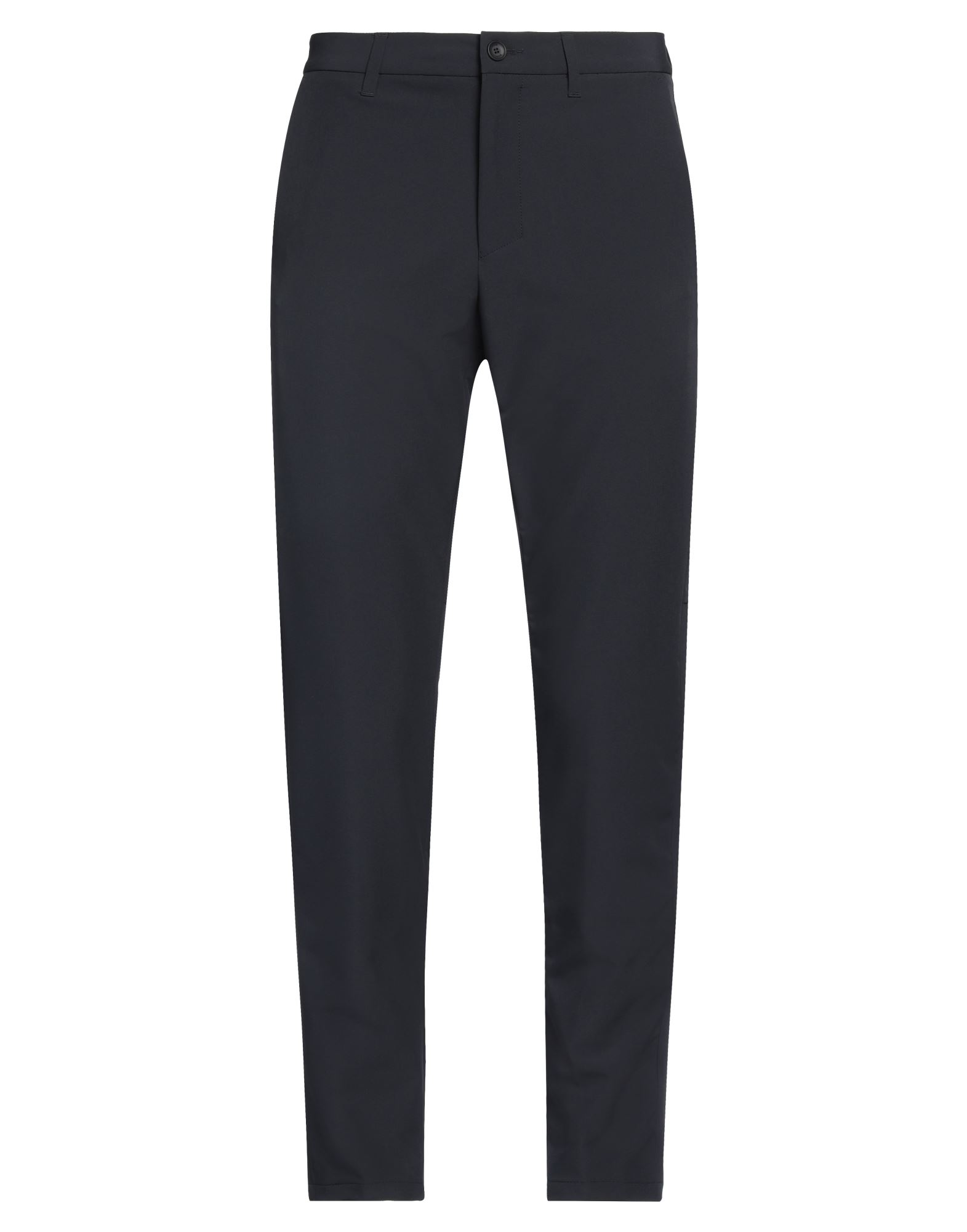 캐주얼 팬츠, 테크니컬 패브릭, 솔리드 컬러, 브랜드 로고, 노멀 웨이스트, 드로스트링 웨이스트, 테이퍼드 레그, 레귤러 핏, 1 버튼, 지퍼 여밈, 멀티 포켓, 스트레치, 세탁기 세탁 또는 드라이클리닝, 표백 금지, 건조기 사용불가. 이미지