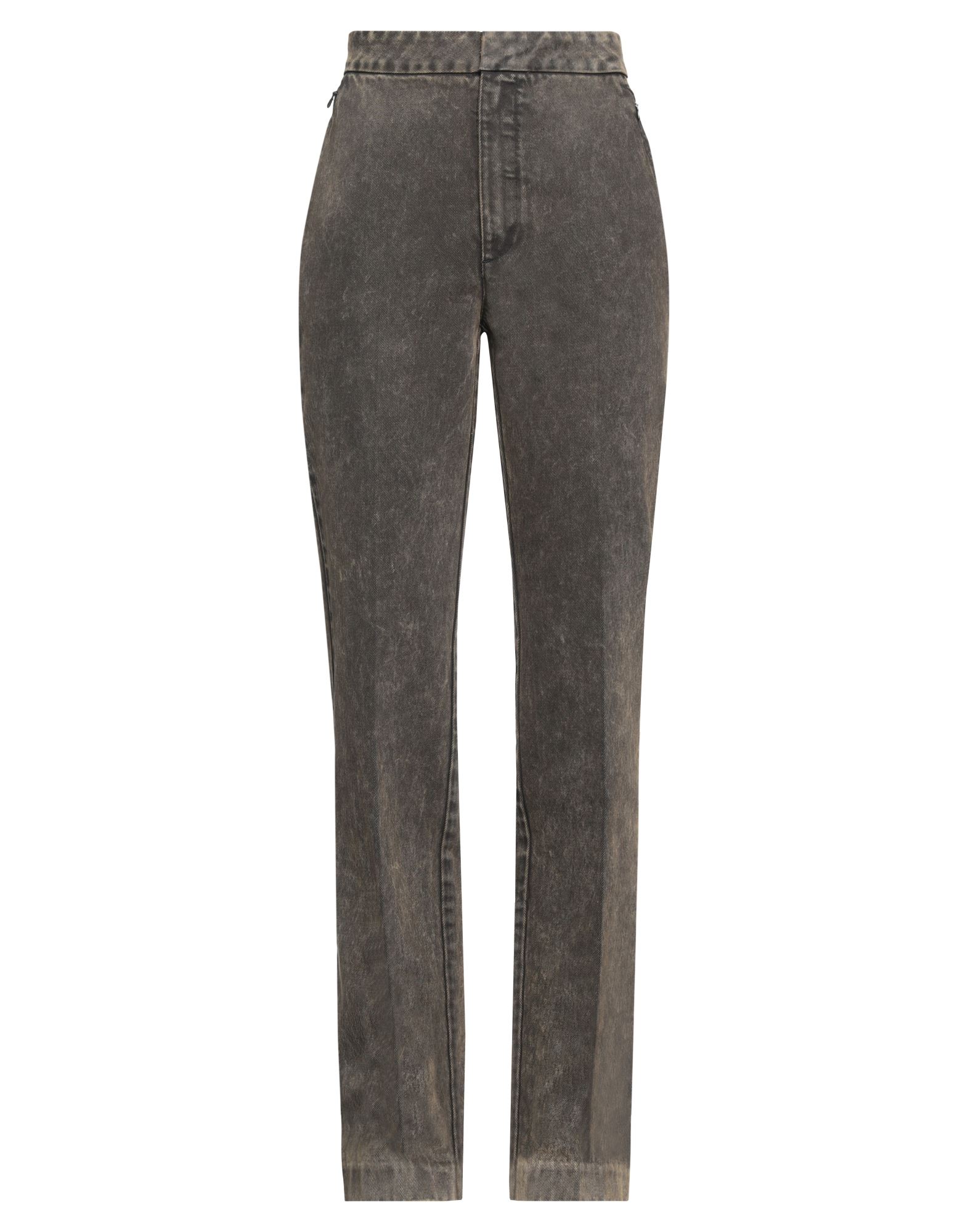 데님, 바랜 효과, 얼룩진 효과, 장식 부착 없음, 솔리드 컬러, 컬러 워싱, 노멀 웨이스트, 스트레이트 레그, 레귤러 핏, 지퍼 클로저, 멀티 포켓, 스트레이트 레그 스타일, 라지 핏. 이미지