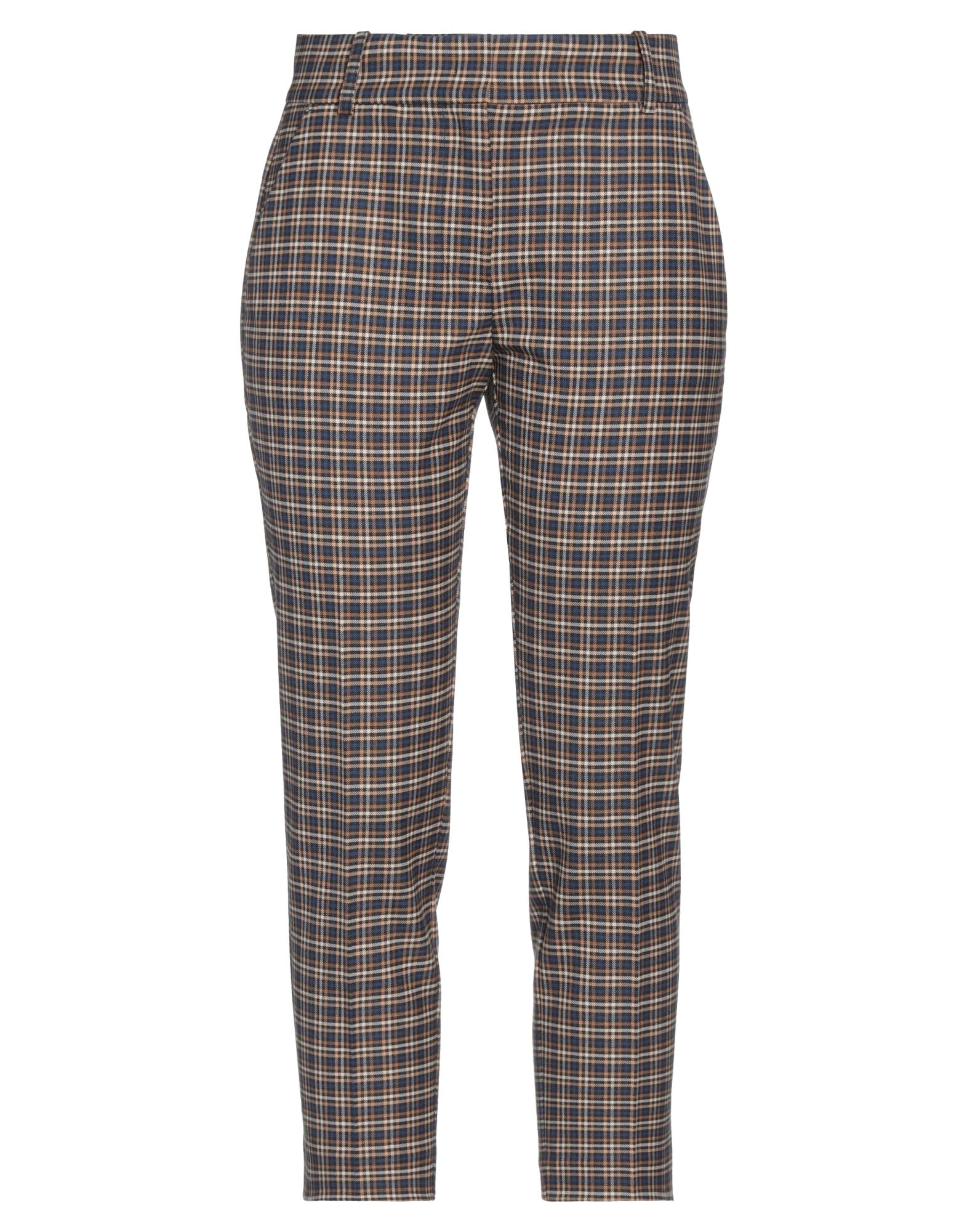 플란넬, 장식 부착 없음, 타탄체크, 하이 웨이스트, 벨트 루프, 테이퍼드 레그, regular fit, κλείσιμο με φερμουάρ, 훅&아이, 멀티 포켓, 스트레치, 테일러드. 이미지