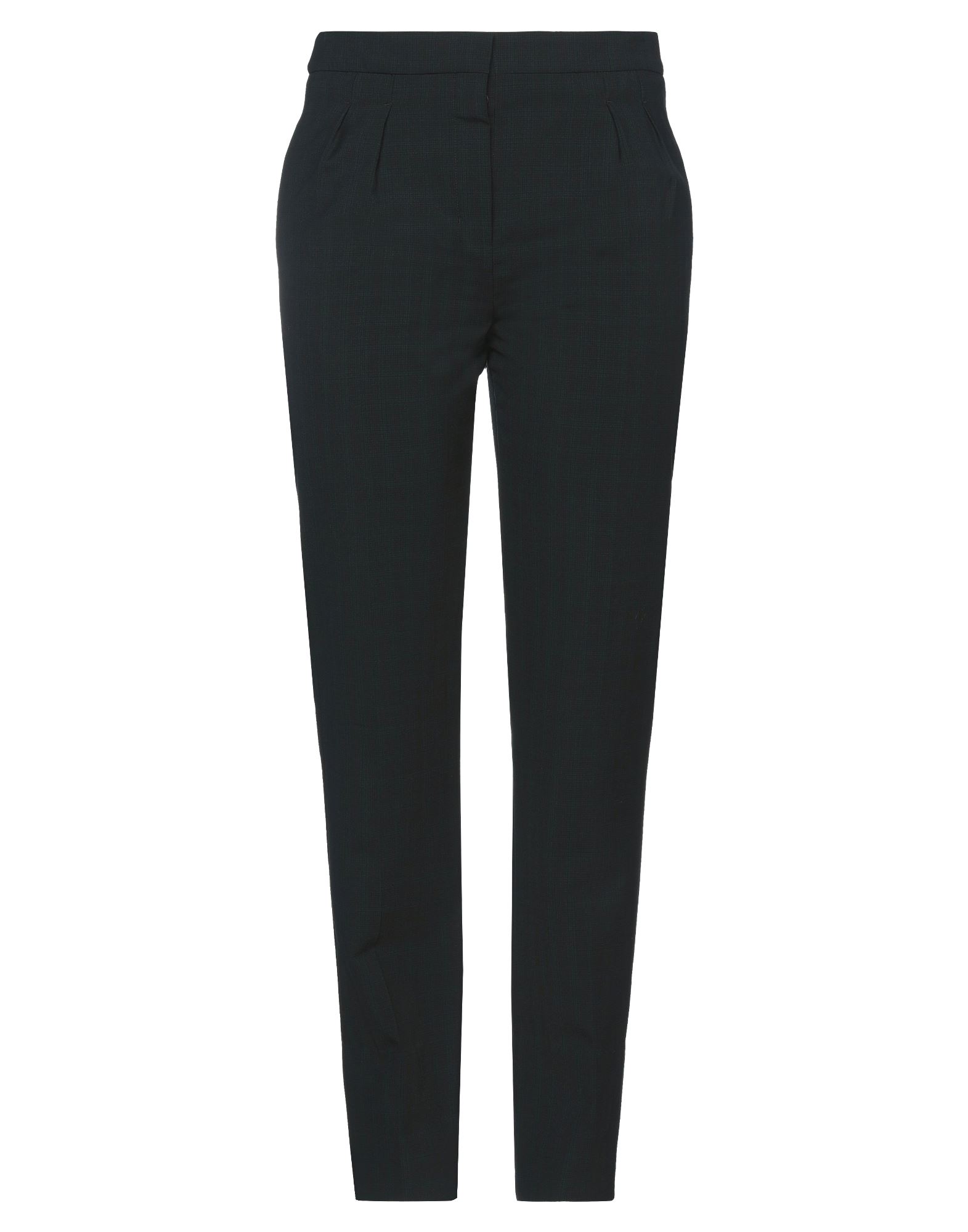 울 보일, 장식 부착 없음, 투톤 패턴, 하이 웨이스트, regular fit, 버튼 여밈, 훅&아이, 멀티 포켓, 테이퍼드 레그, 라지 핏. 이미지