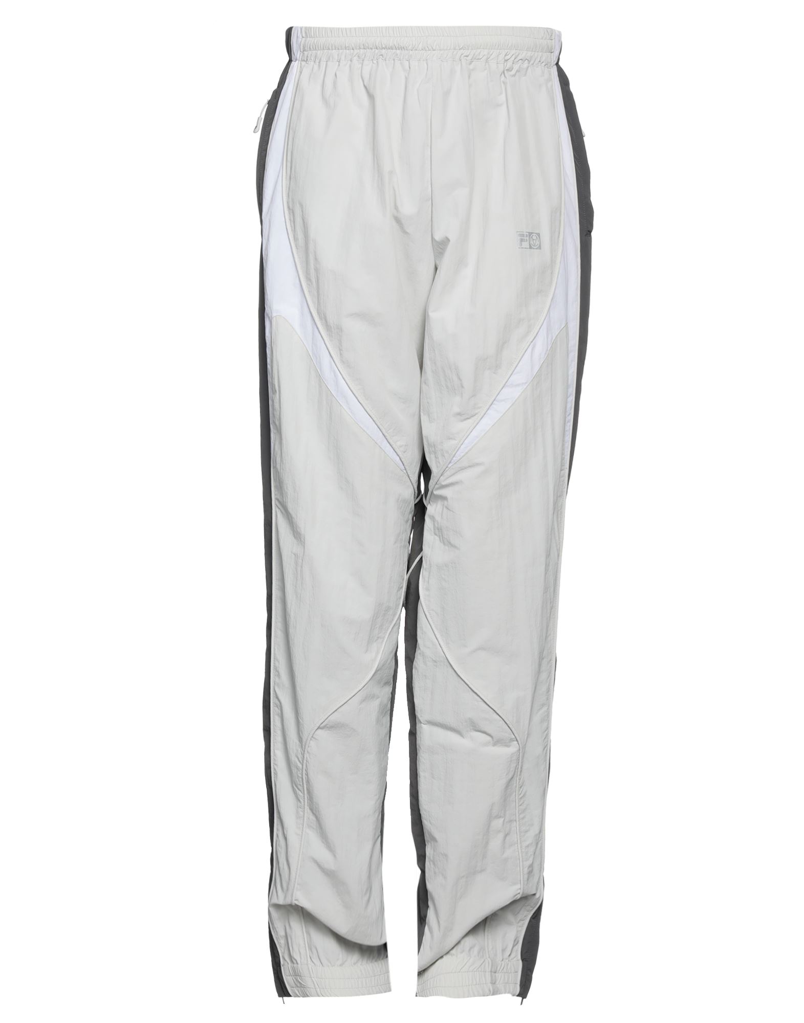 테크니컬 패브릭, 브랜드 로고, 멀티컬러 패턴, 하이 웨이스트, 드로스트링 웨이스트, 테이퍼드 레그, 컴포트 핏, 안감있음, 드로스트링, 엘라스틱 헴라인, 멀티 포켓, 지퍼 포켓, 스포츠. 이미지