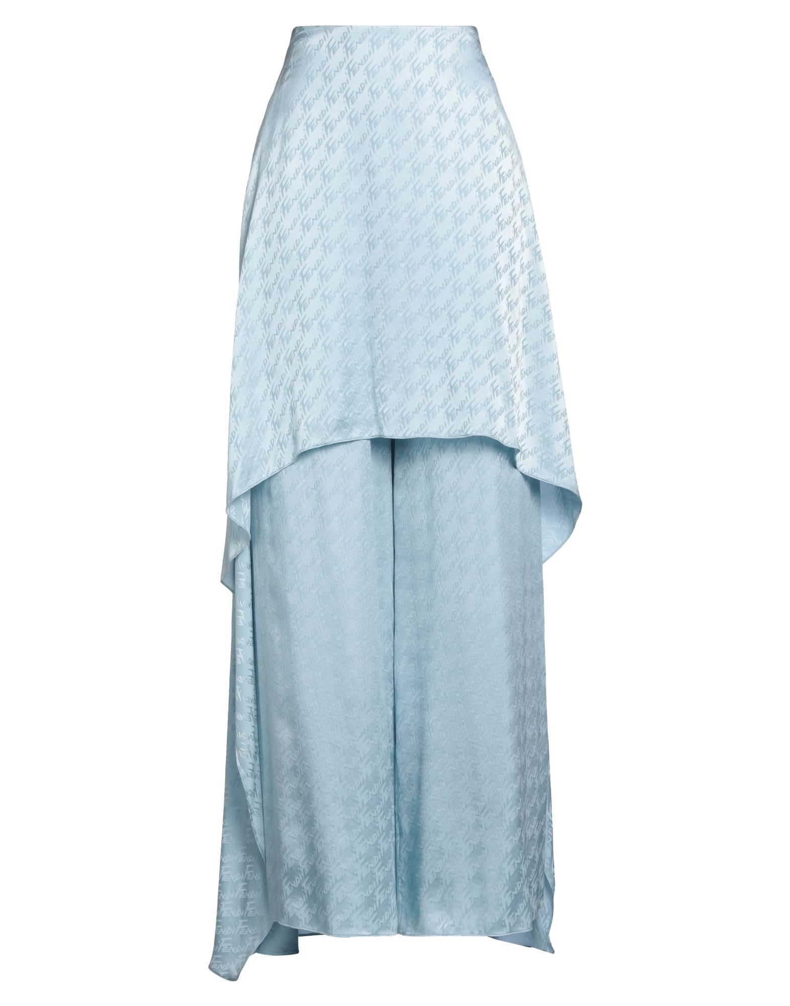 자카드, 새틴, 브랜드 로고, 로고 디자인, 솔리드 컬러, 하이 웨이스트, 와이드 레그, 레귤러 핏, 지퍼 여밈, 후크 여밈, 멀티 포켓, 드라이클리닝, 건조기 사용불가, 표백 금지, 디바이디드 스커트. 이미지