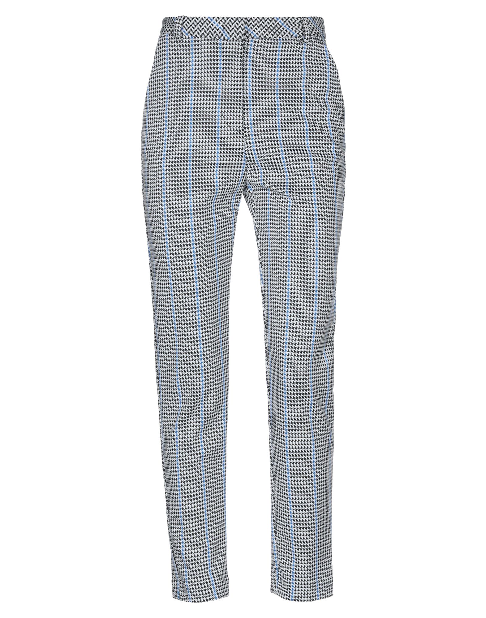 플란넬, 장식 부착 없음, 하운드투스, 노멀 웨이스트, 레귤러 핏, 멀티 포켓, 스트레치, 테이퍼드 팬츠. 이미지